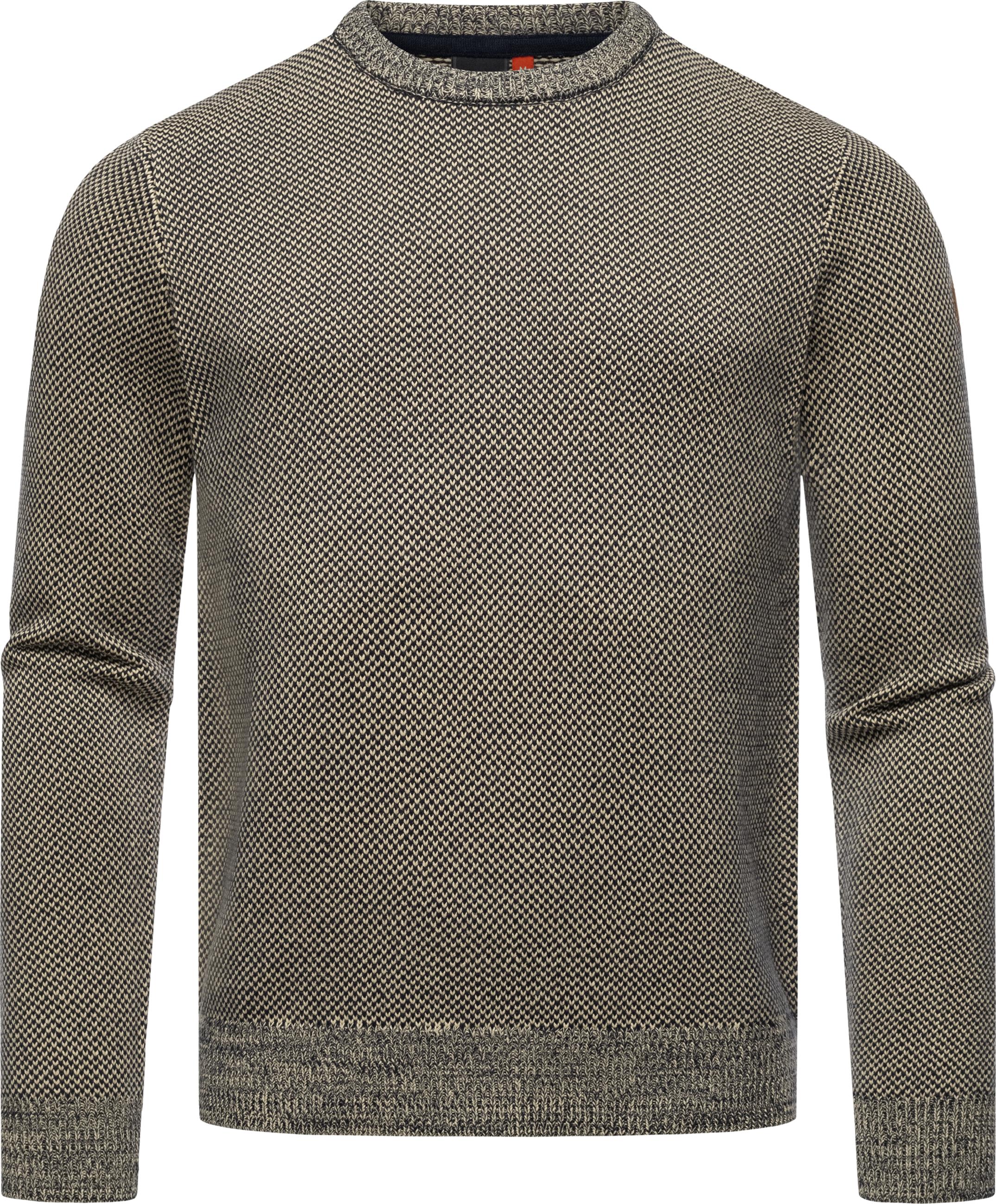 Melierter Strickpullover "Larrs" Grey