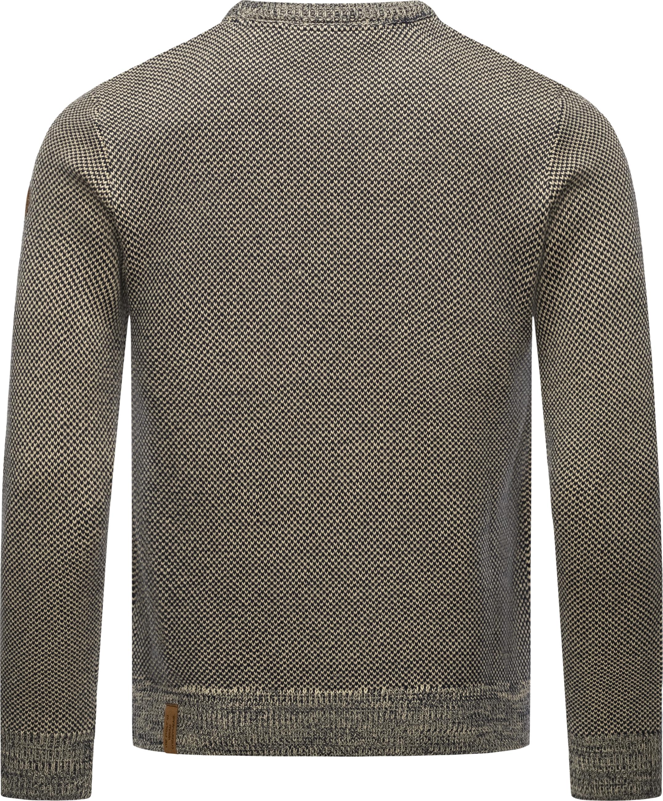 Melierter Strickpullover "Larrs" Grey