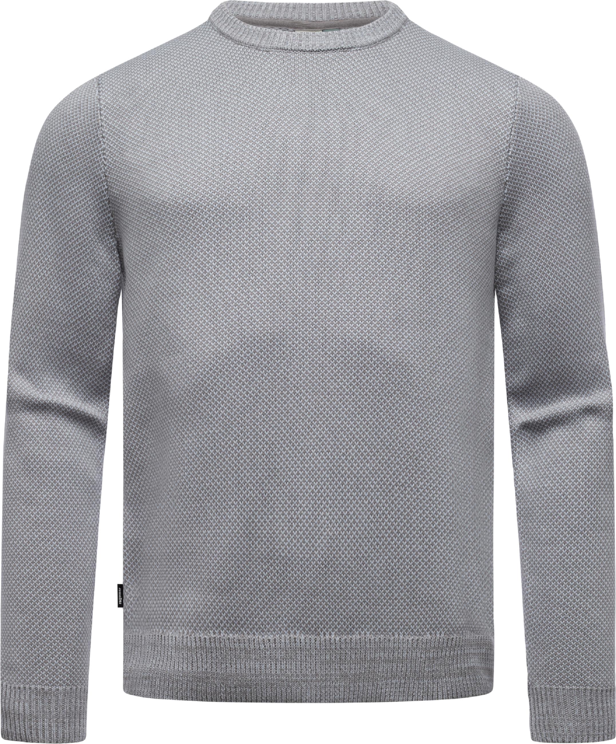 Melierter Strickpullover "Larrs" Light Grey25