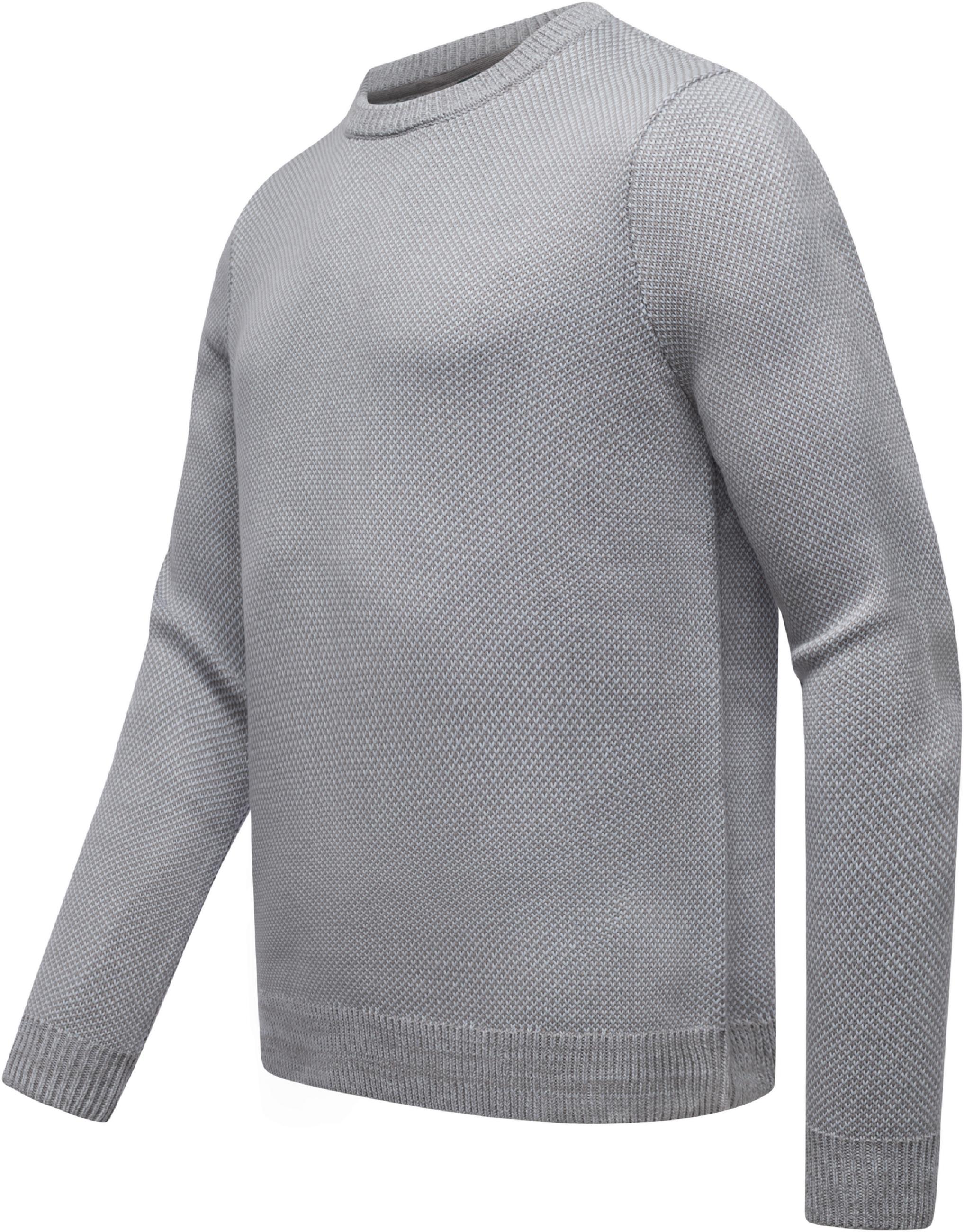 Melierter Strickpullover "Larrs" Light Grey25