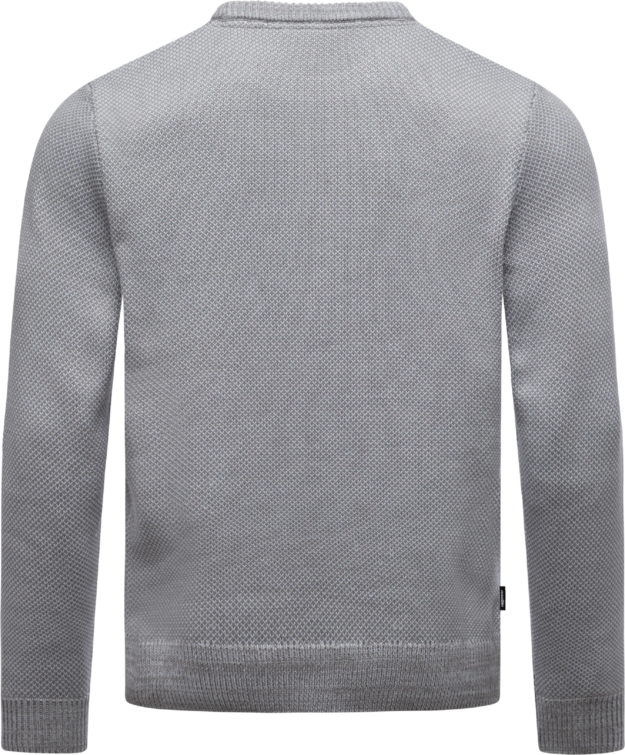 Melierter Strickpullover "Larrs" Light Grey25