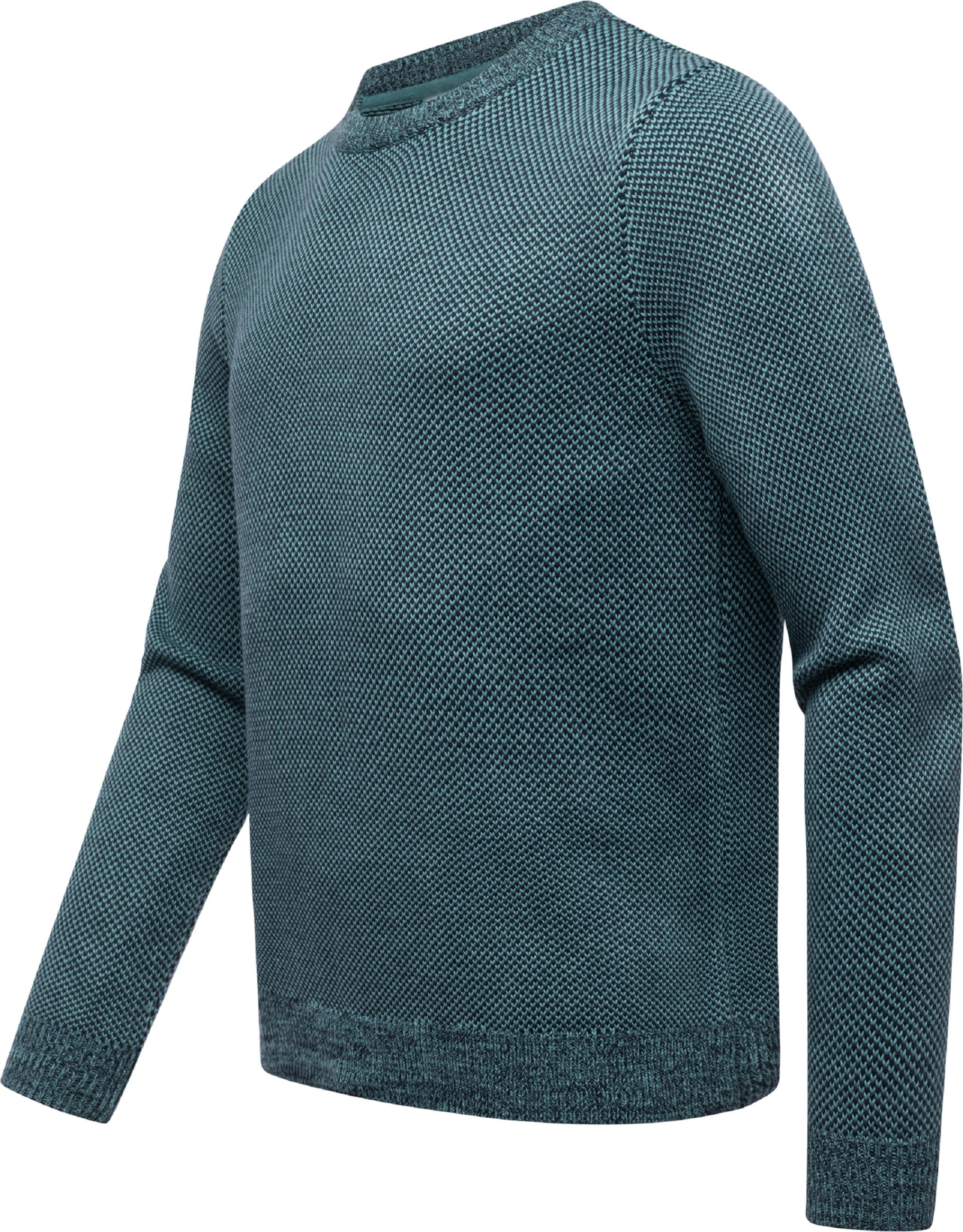 Melierter Strickpullover "Larrs" Navy25
