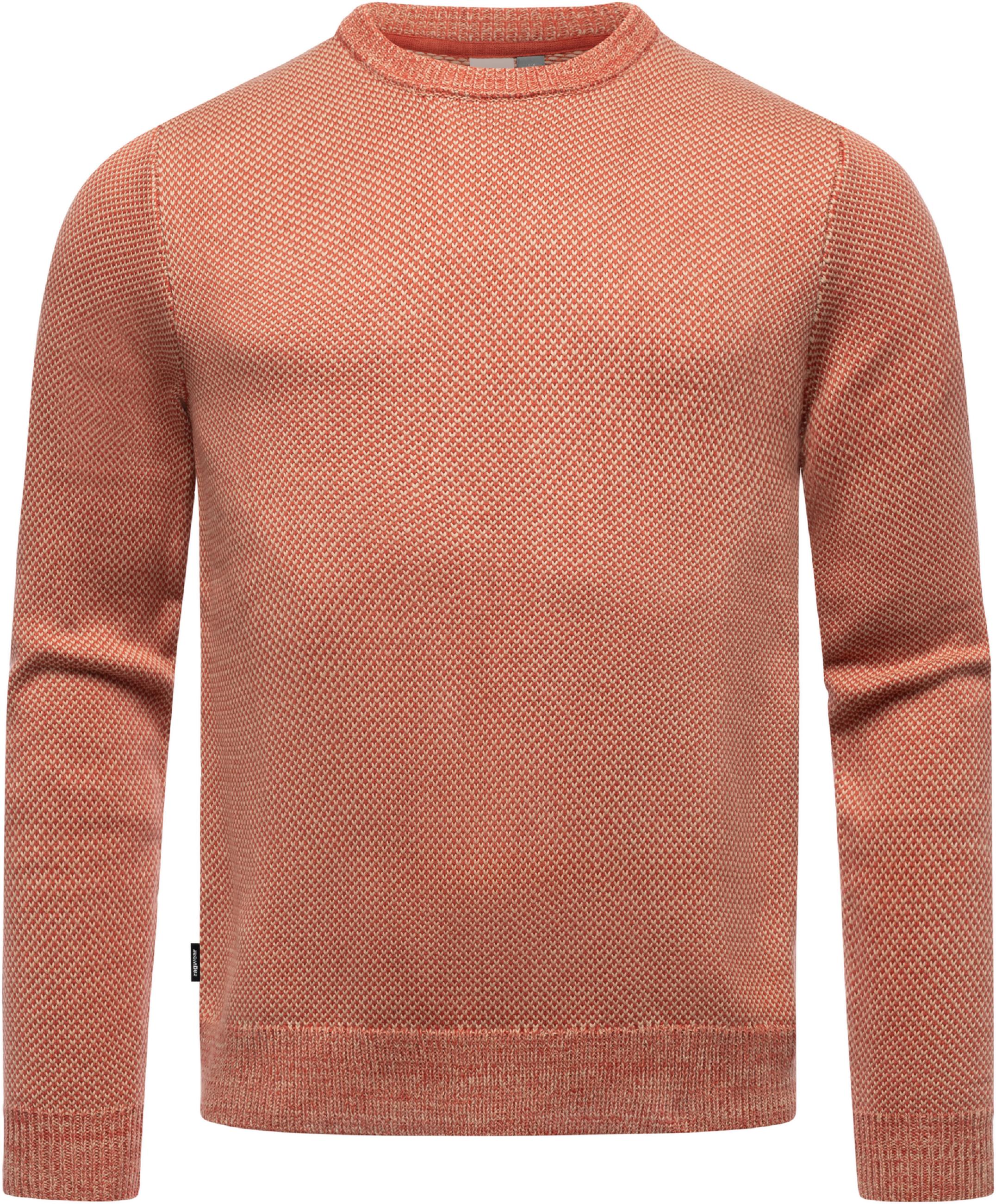 Melierter Strickpullover "Larrs" Terracotta25