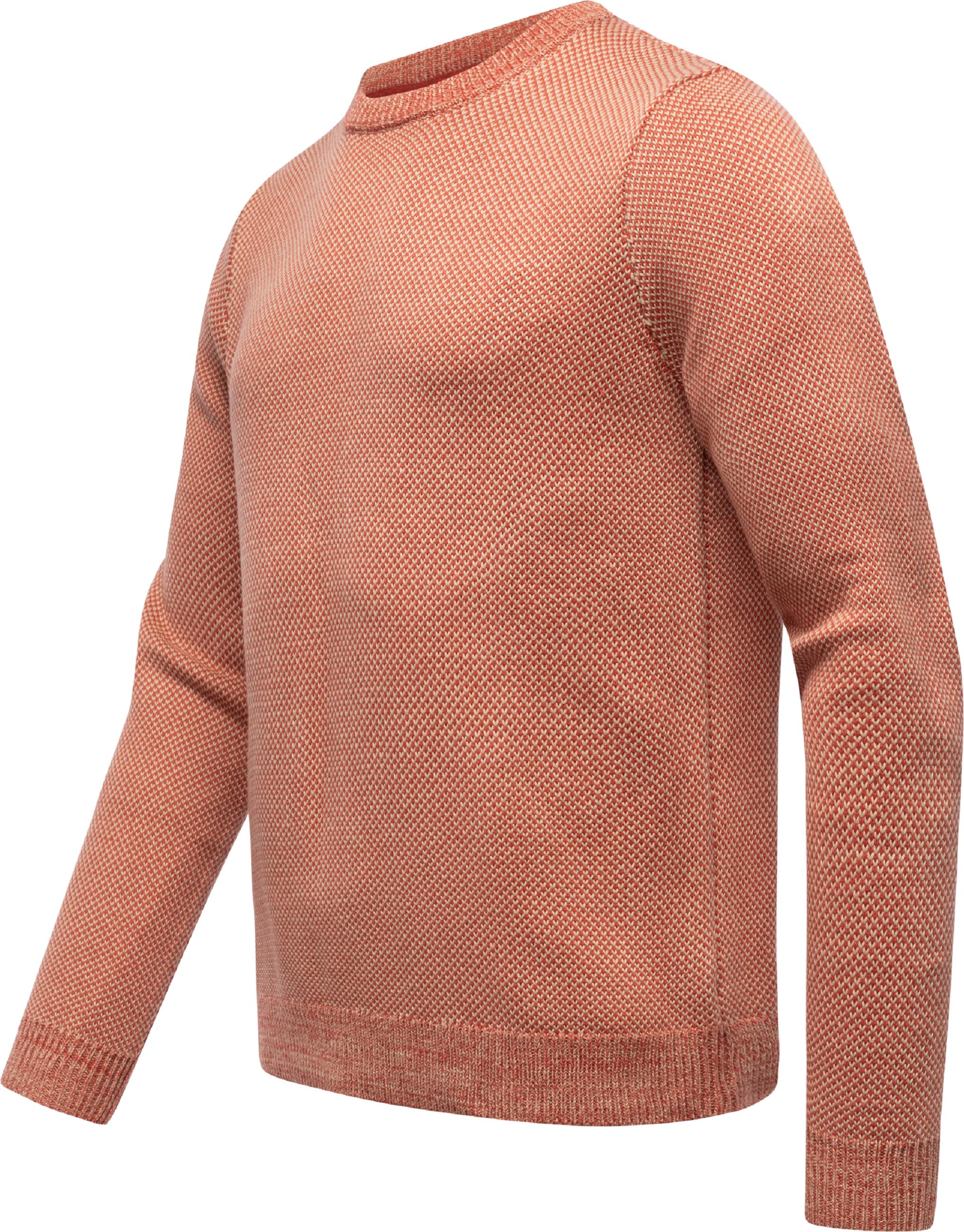 Melierter Strickpullover "Larrs" Terracotta25