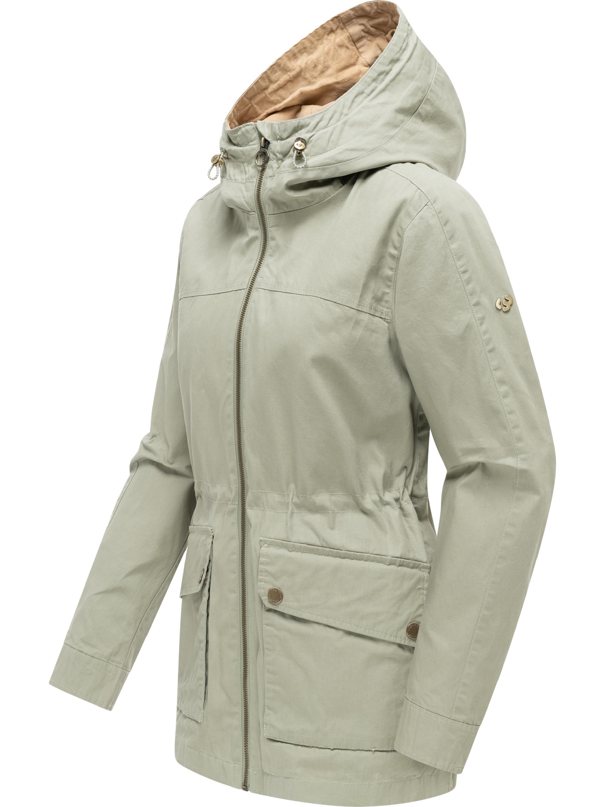 Übergangsparka mit Kapuze "Lenoa Vintage" Dusty Olive
