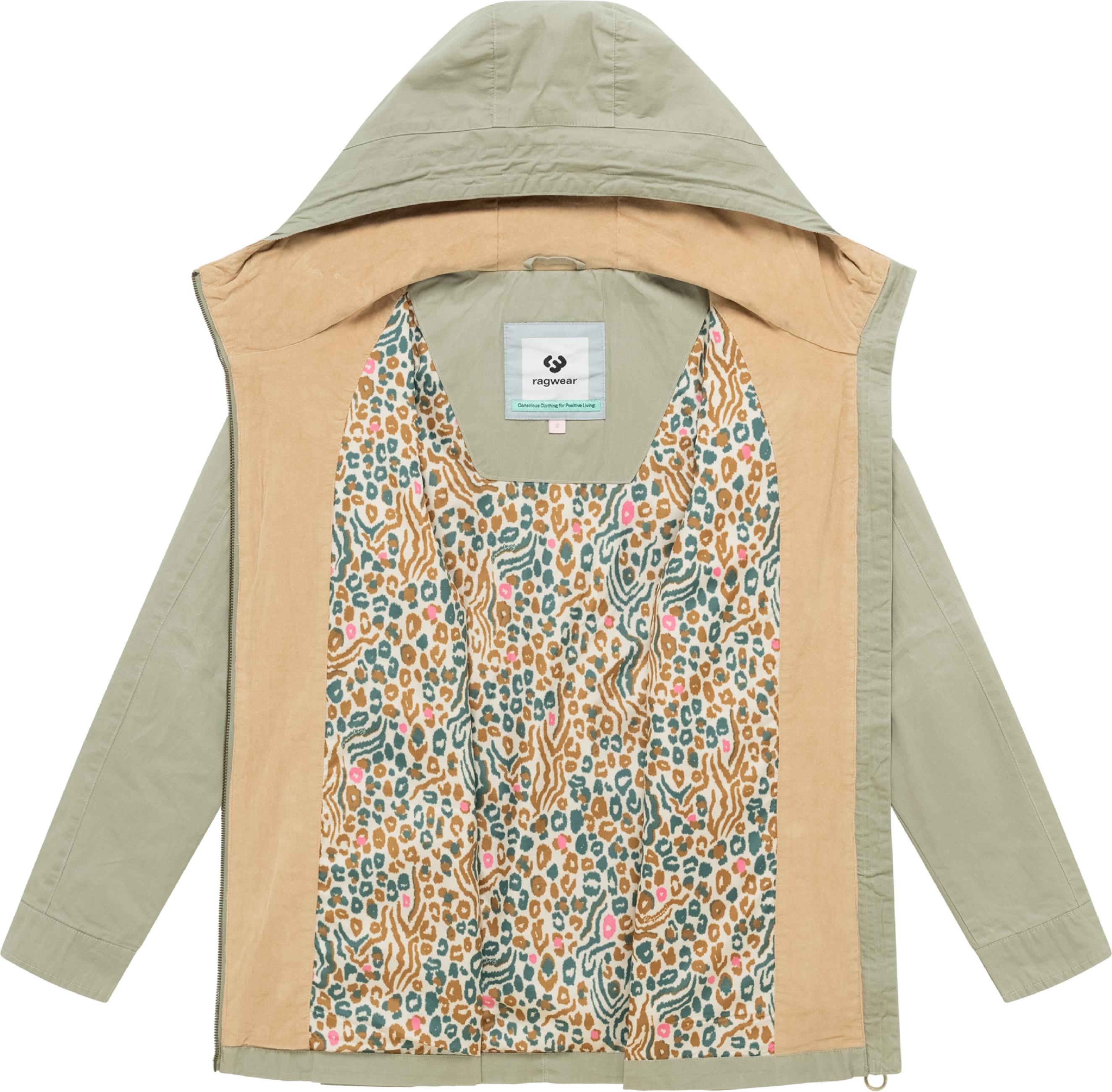 Übergangsparka mit Kapuze "Lenoa Vintage" Dusty Olive