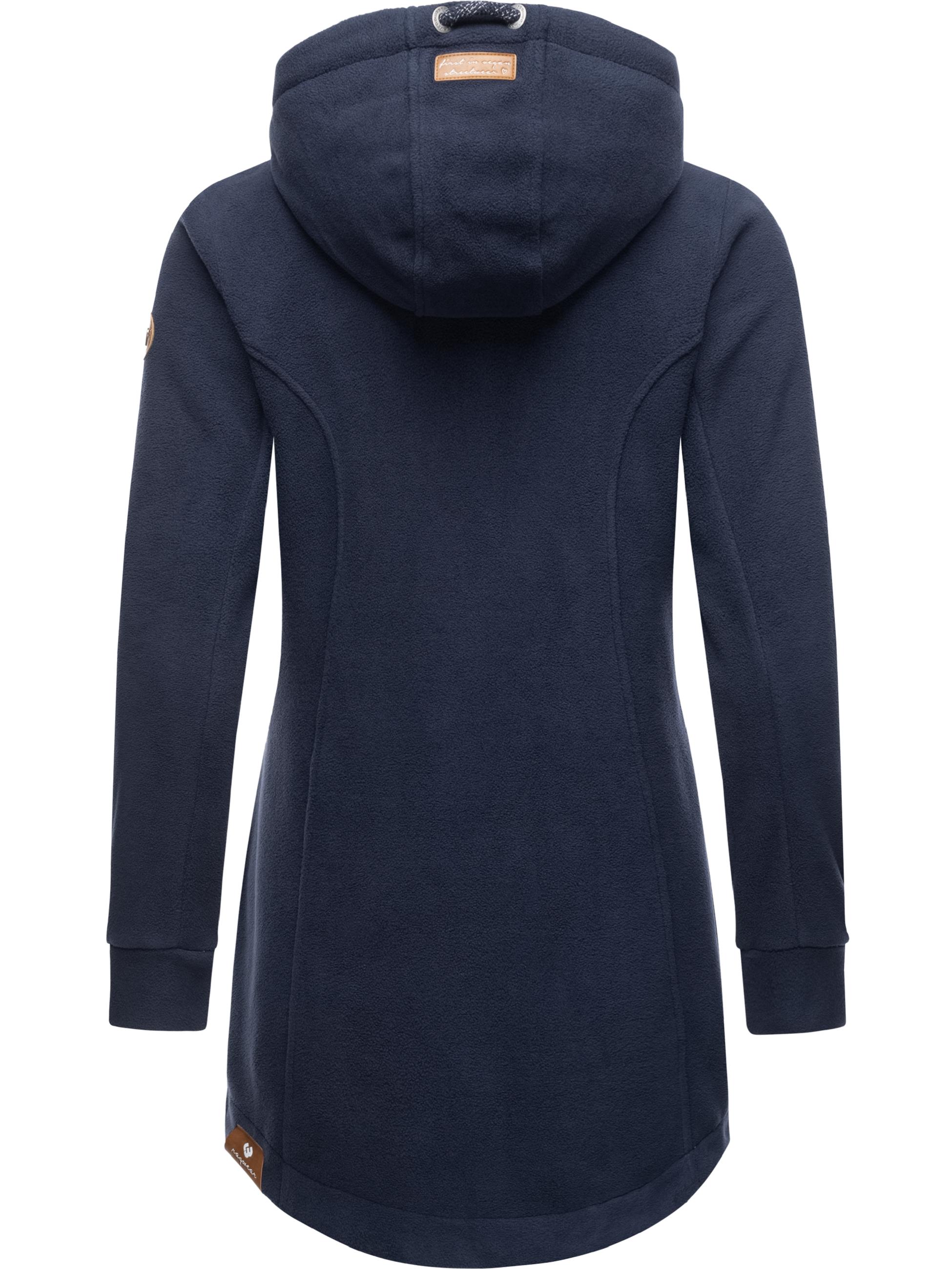 Fleece-Übergangsmantel mit Kapuze "Letti Fleece" Navy