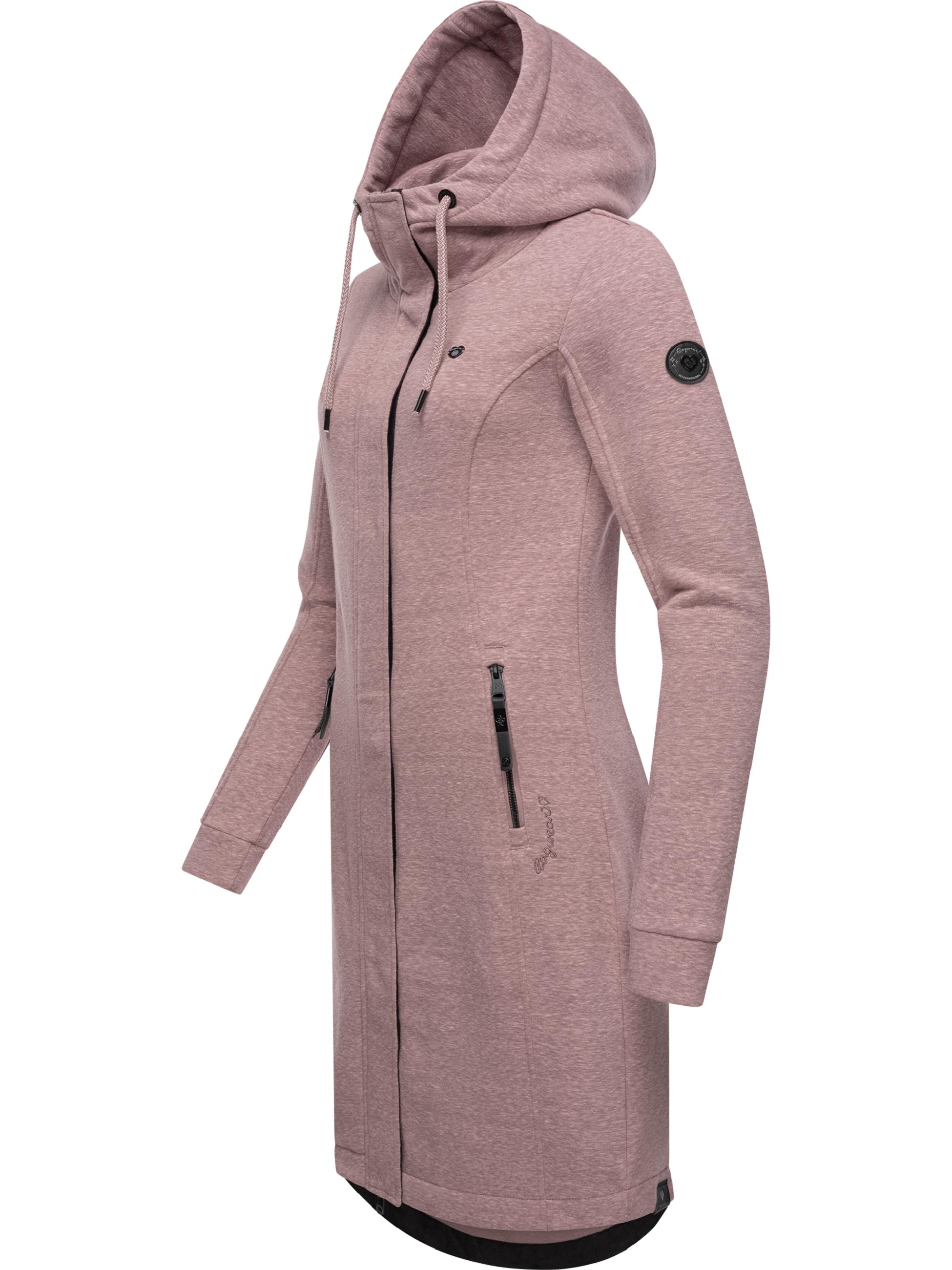 Lange Sweat-Übergangsjacke "Letti Long" Mauve