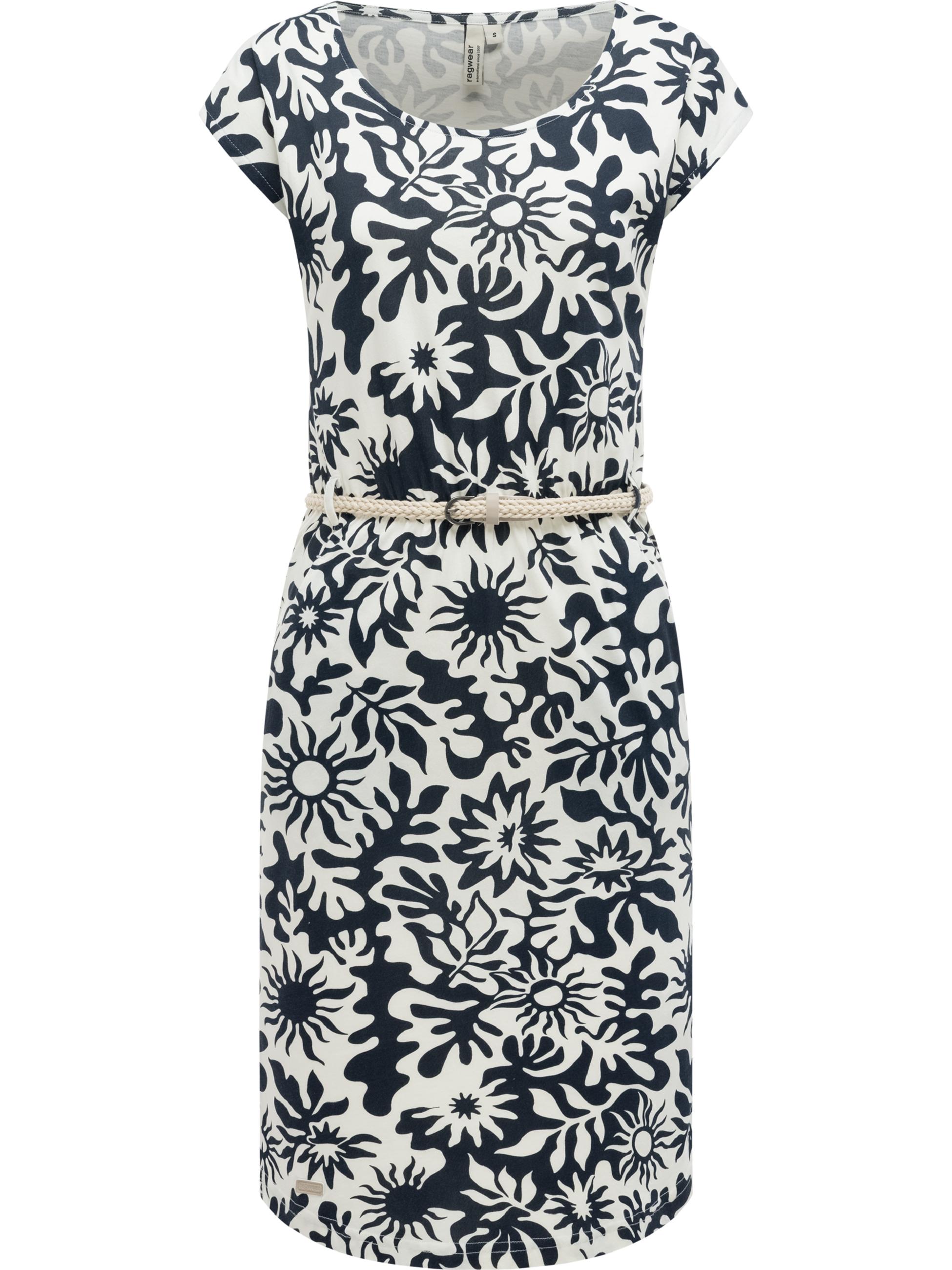 Kurzarm Midikleid mit Taillengürtel "Lilithe" Blue26