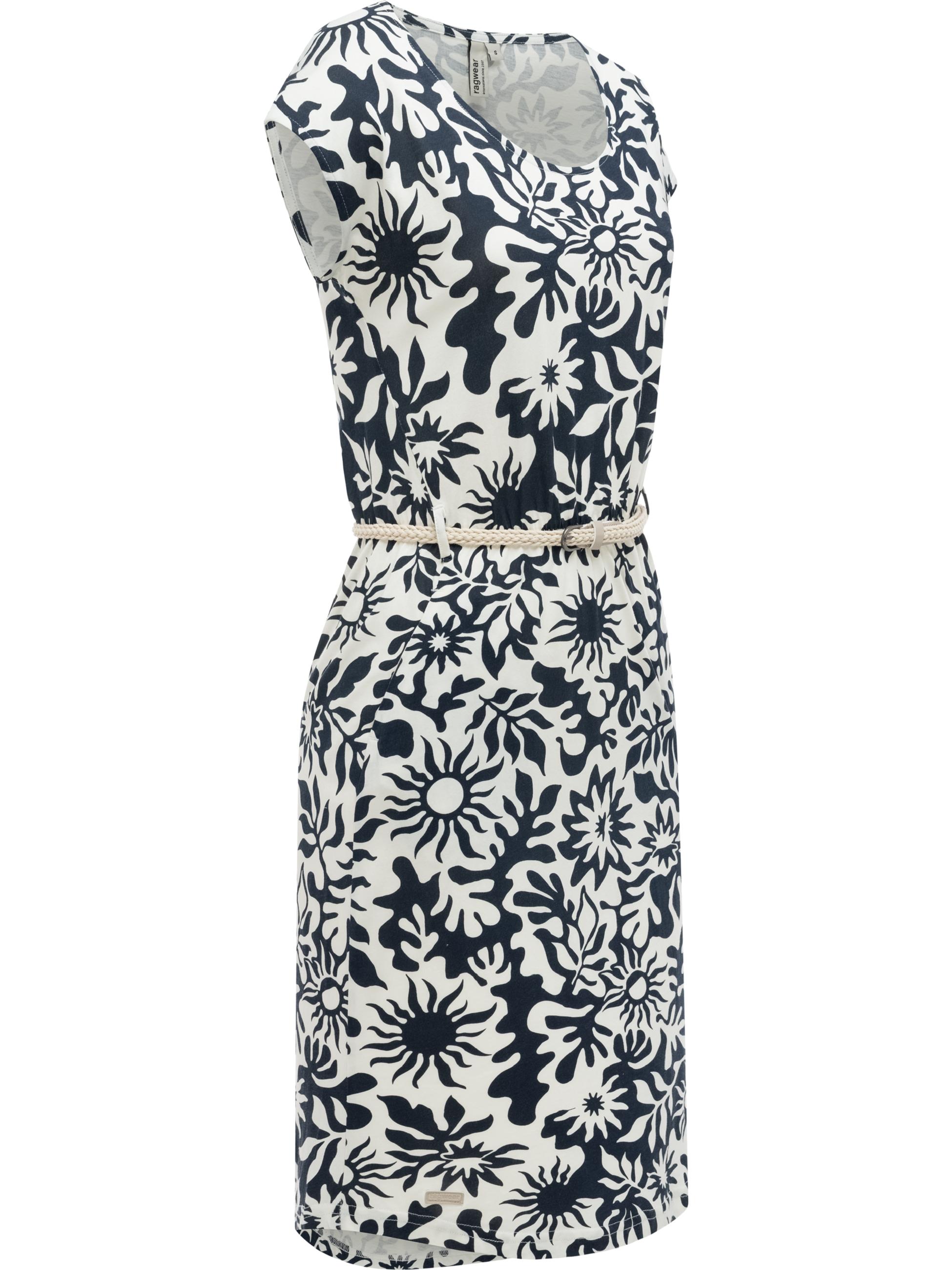 Kurzarm Midikleid mit Taillengürtel "Lilithe" Blue26