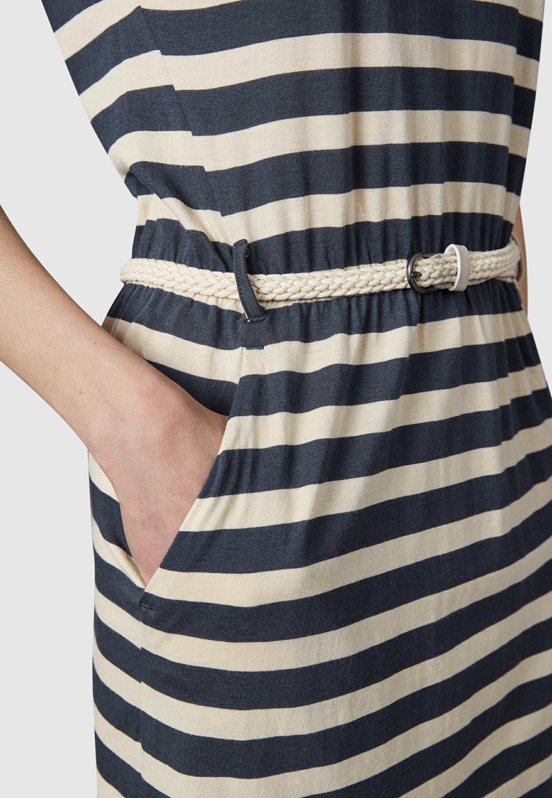 Kurzarm Midikleid mit Taillengürtel "Lilithe" Navy26