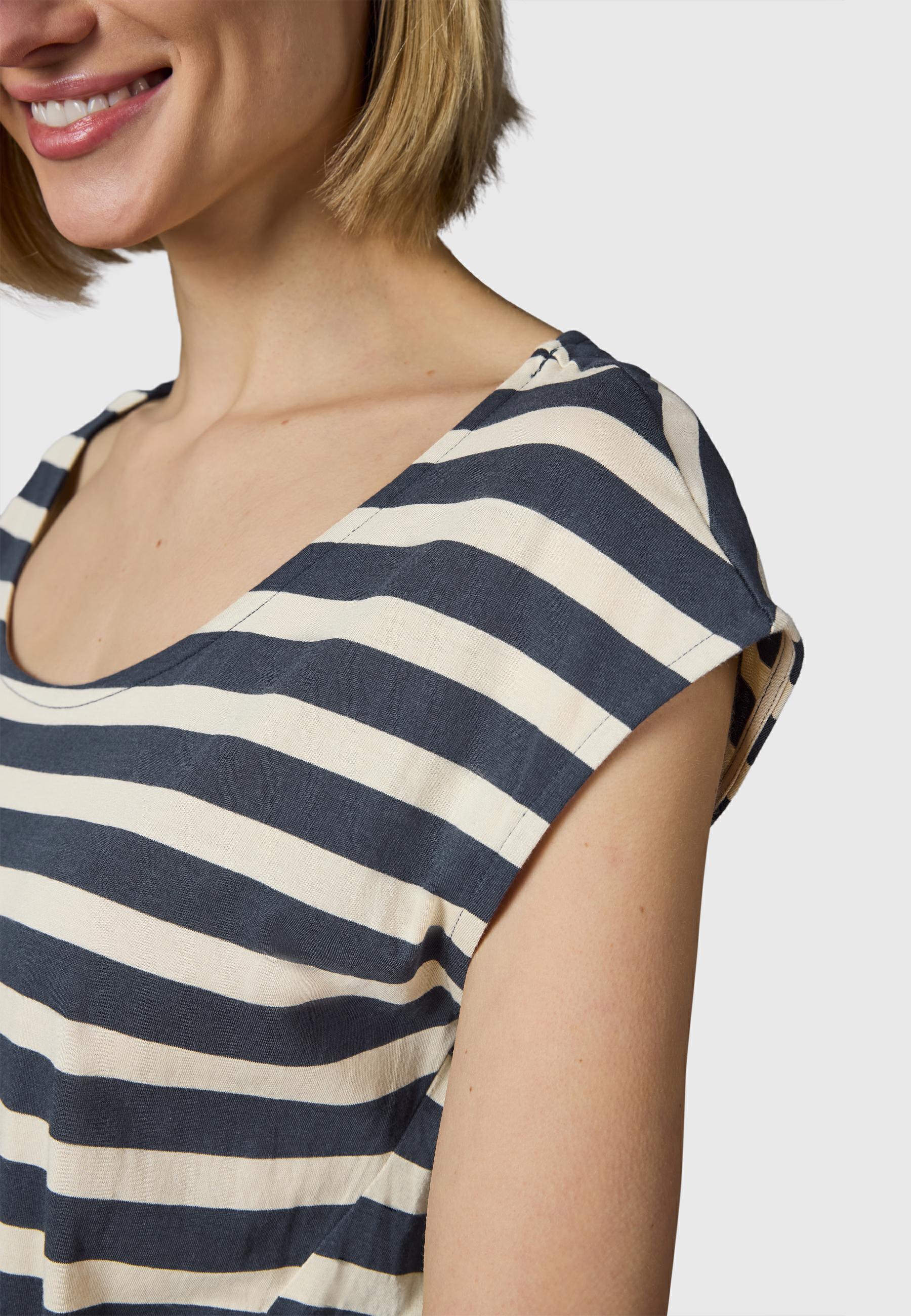 Kurzarm Midikleid mit Taillengürtel "Lilithe" Navy26