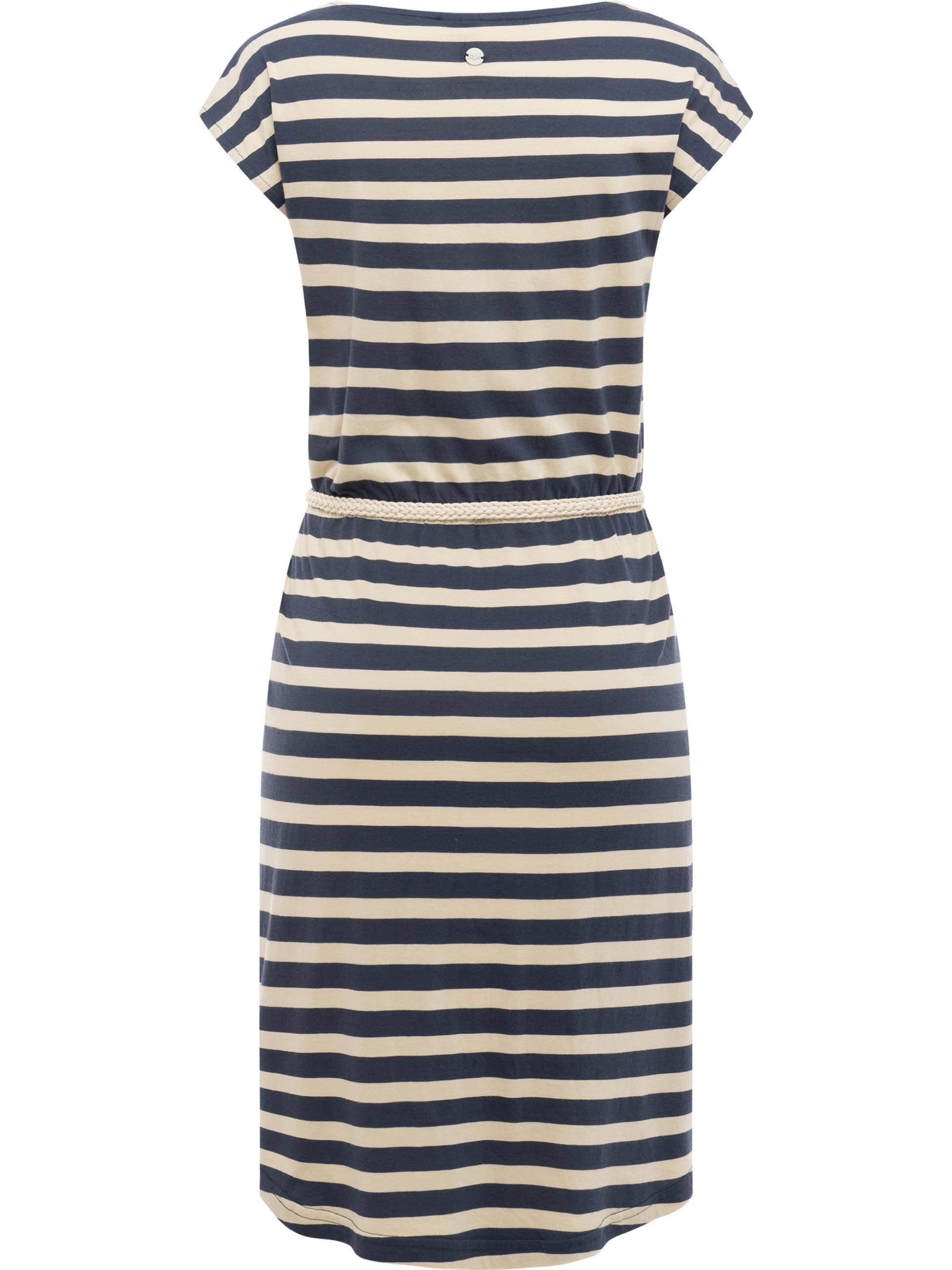 Kurzarm Midikleid mit Taillengürtel "Lilithe" Navy26