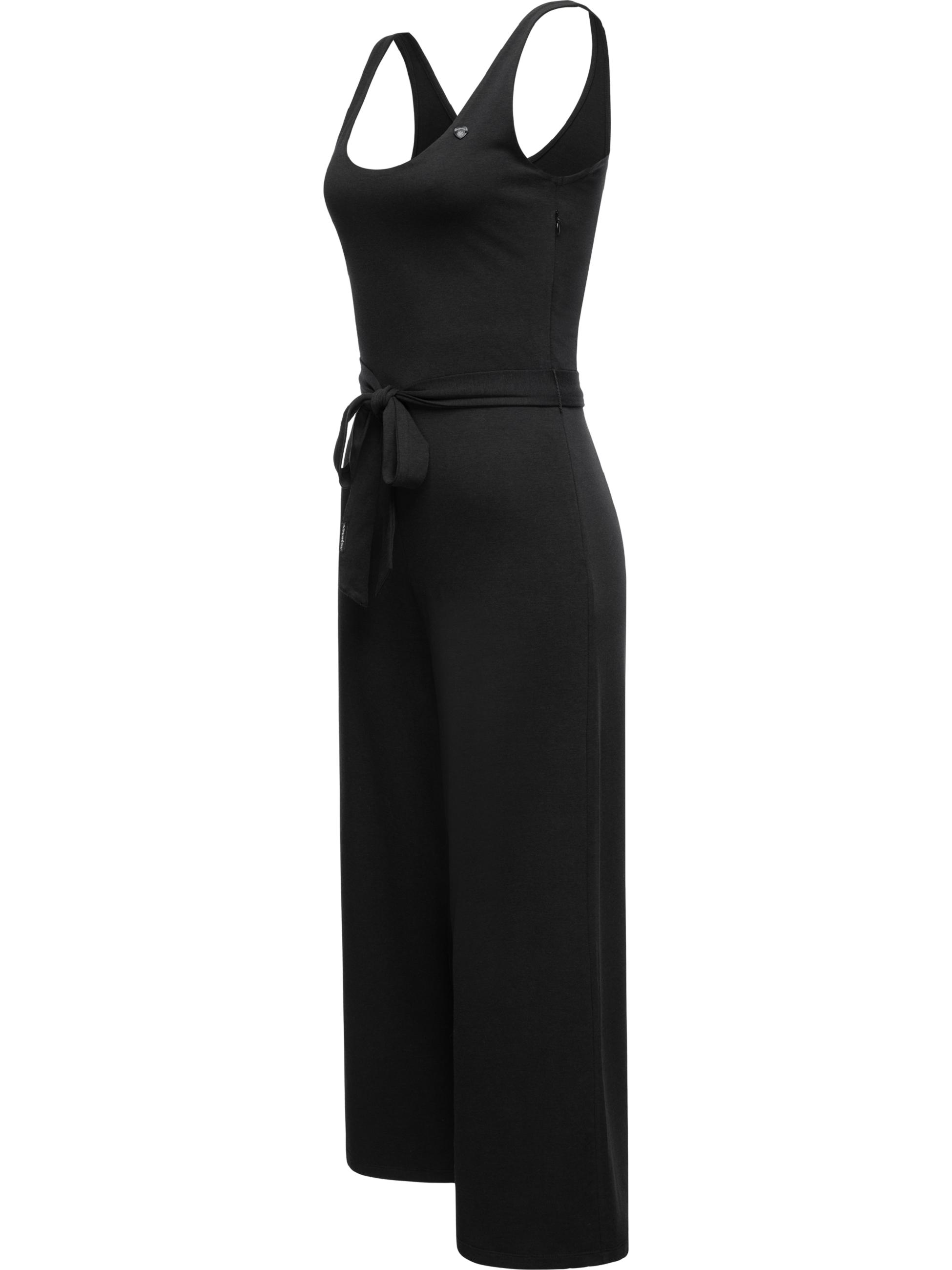 Jumpsuit mit Tailllen-Bindegürtel "Lisseta" Black