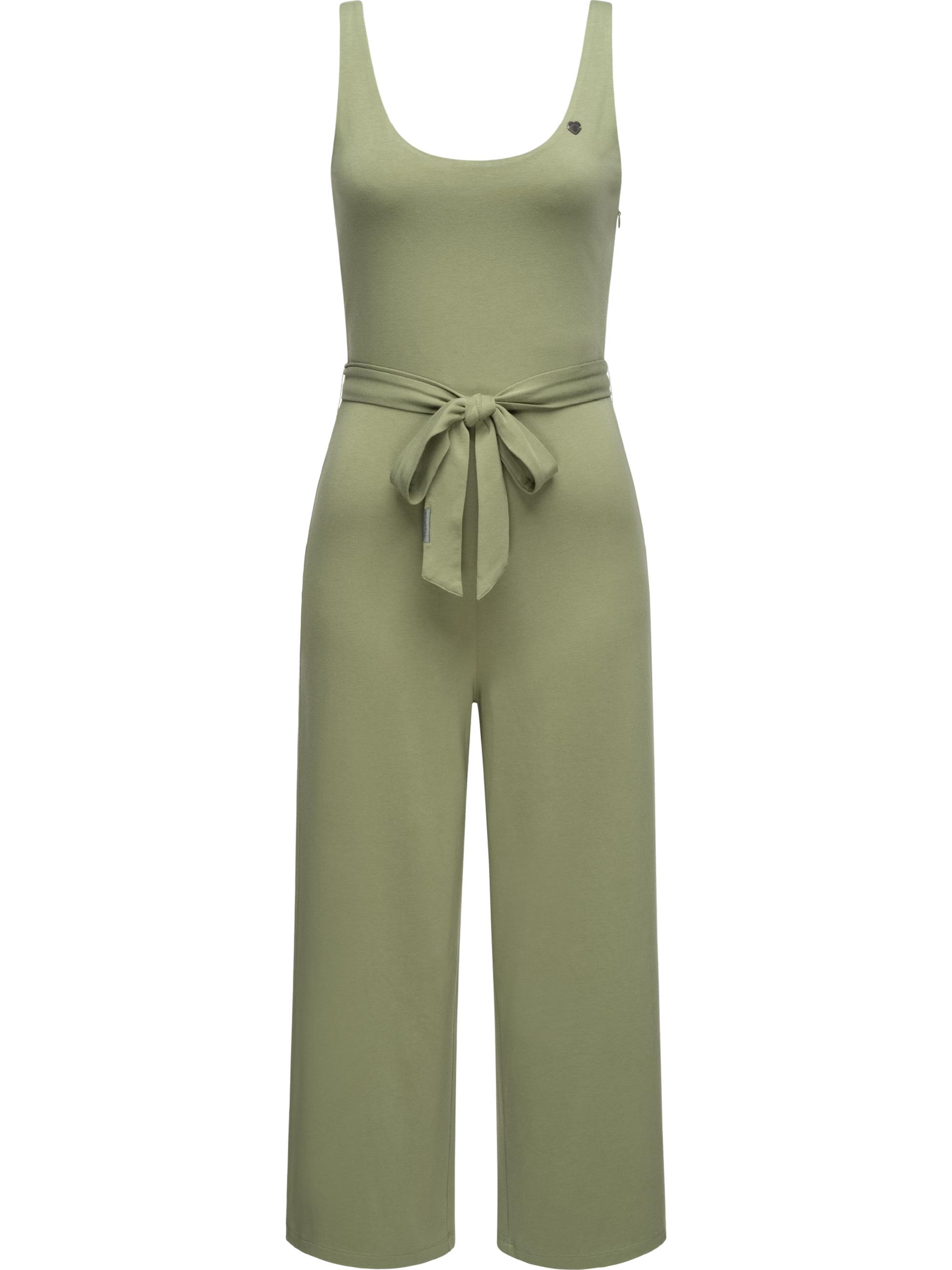 Jumpsuit mit Tailllen-Bindegürtel "Lisseta" Olive