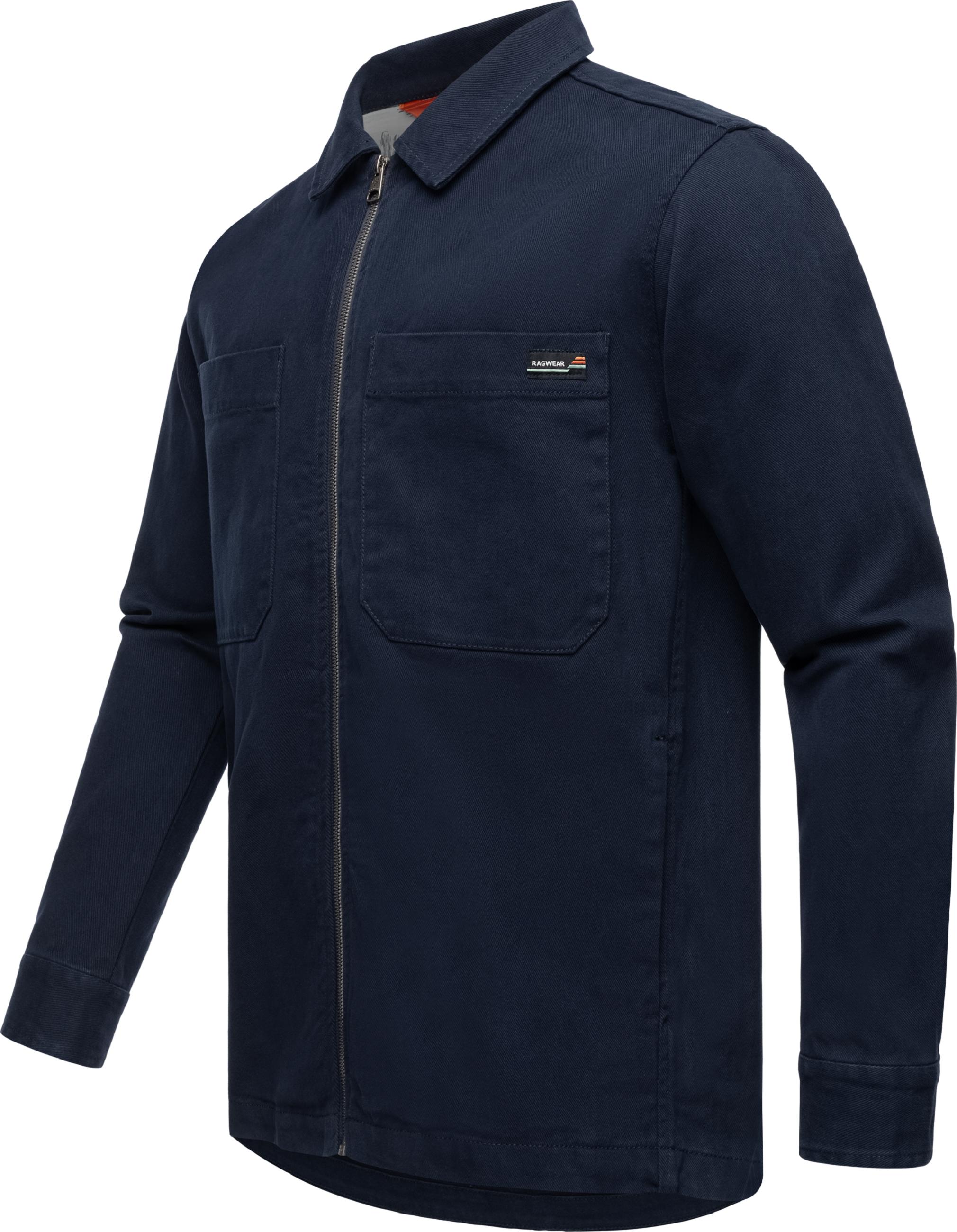 Hemdjacke mit Brusttaschen "Liwty" Navy