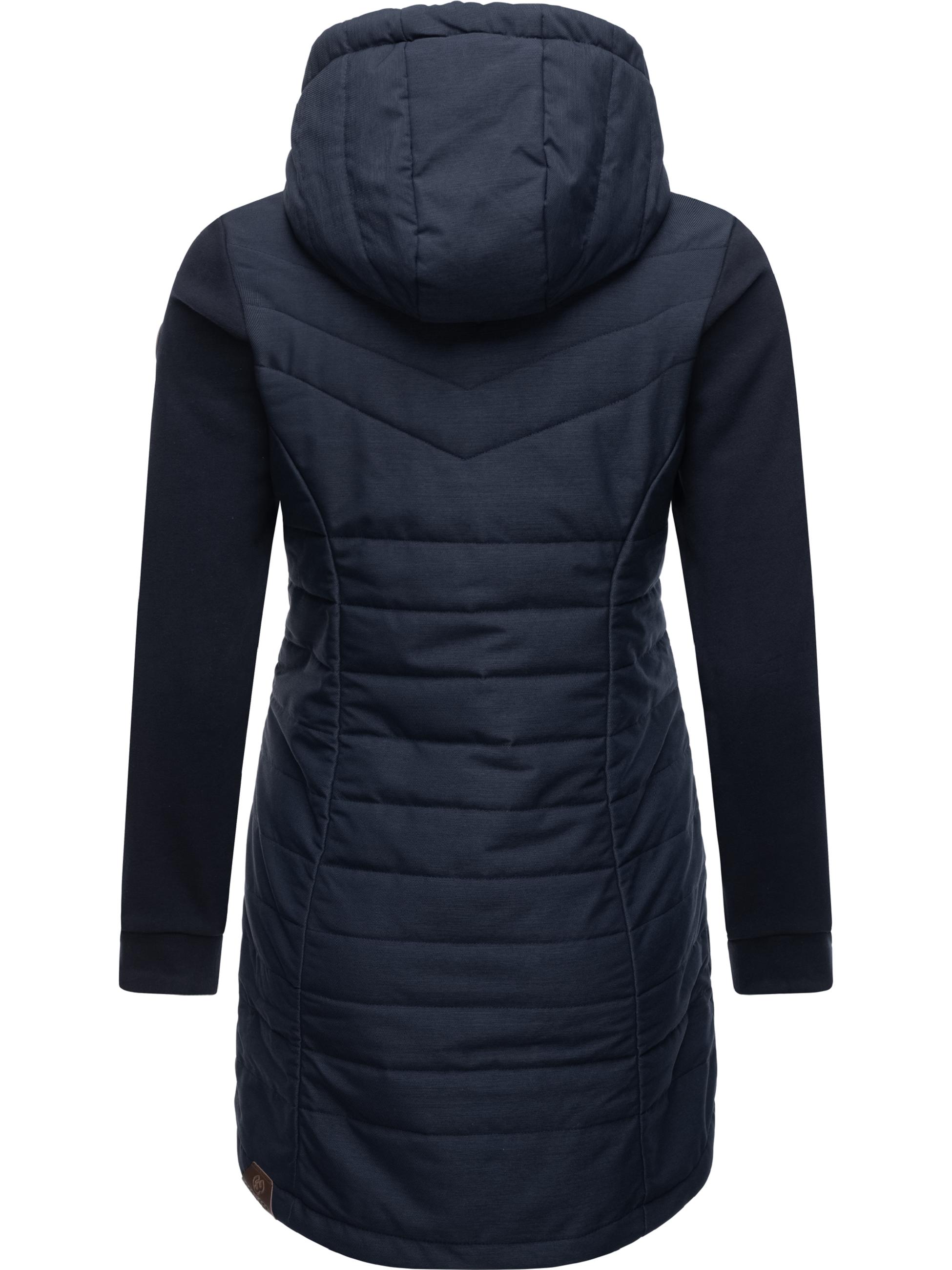 Leichter Steppmantel mit weichen Ärmeln "Lucinda Long" Navy22