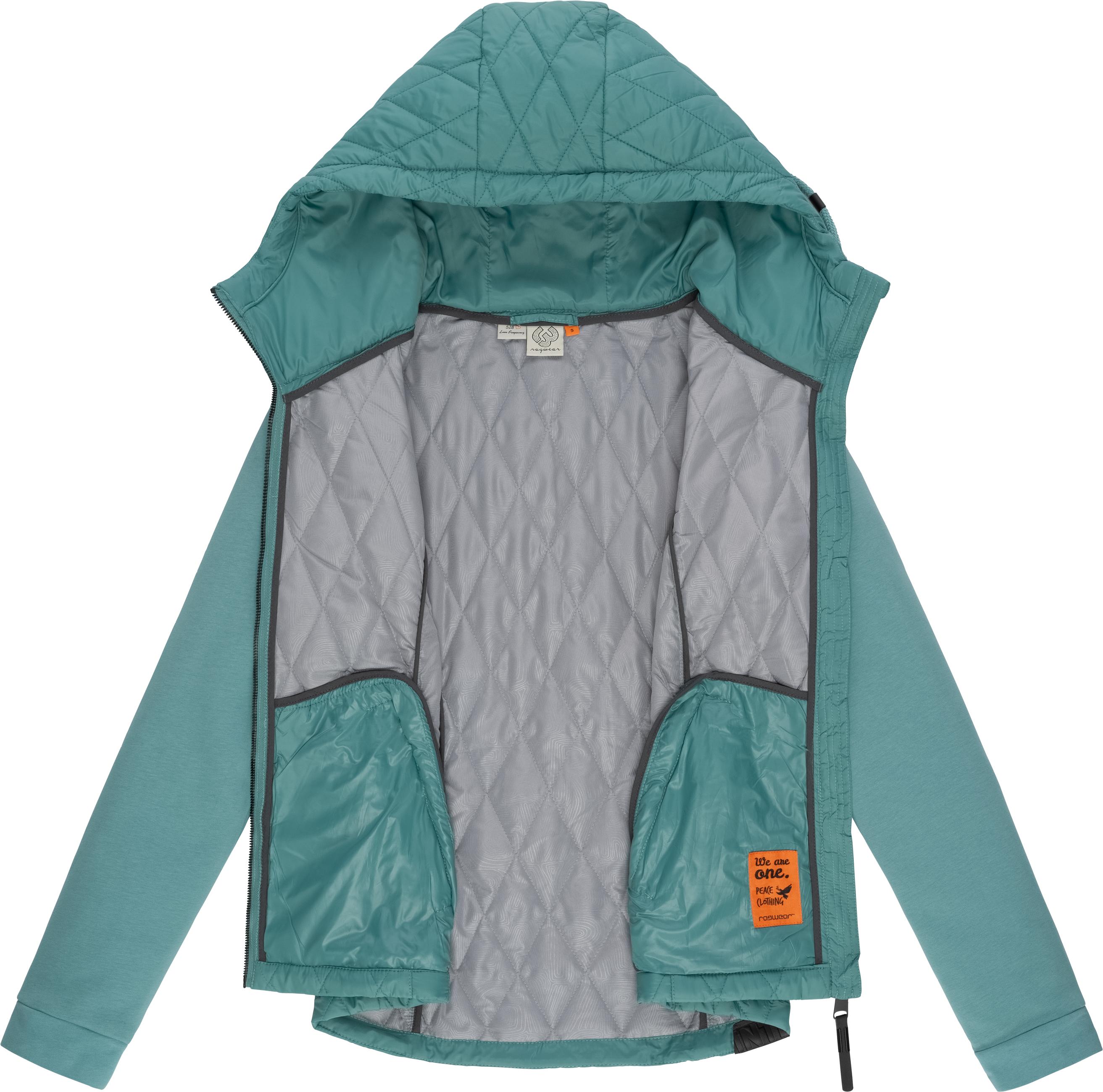 Leichte Steppjacke mit Kapuze "Lucinda" Ocean Green024