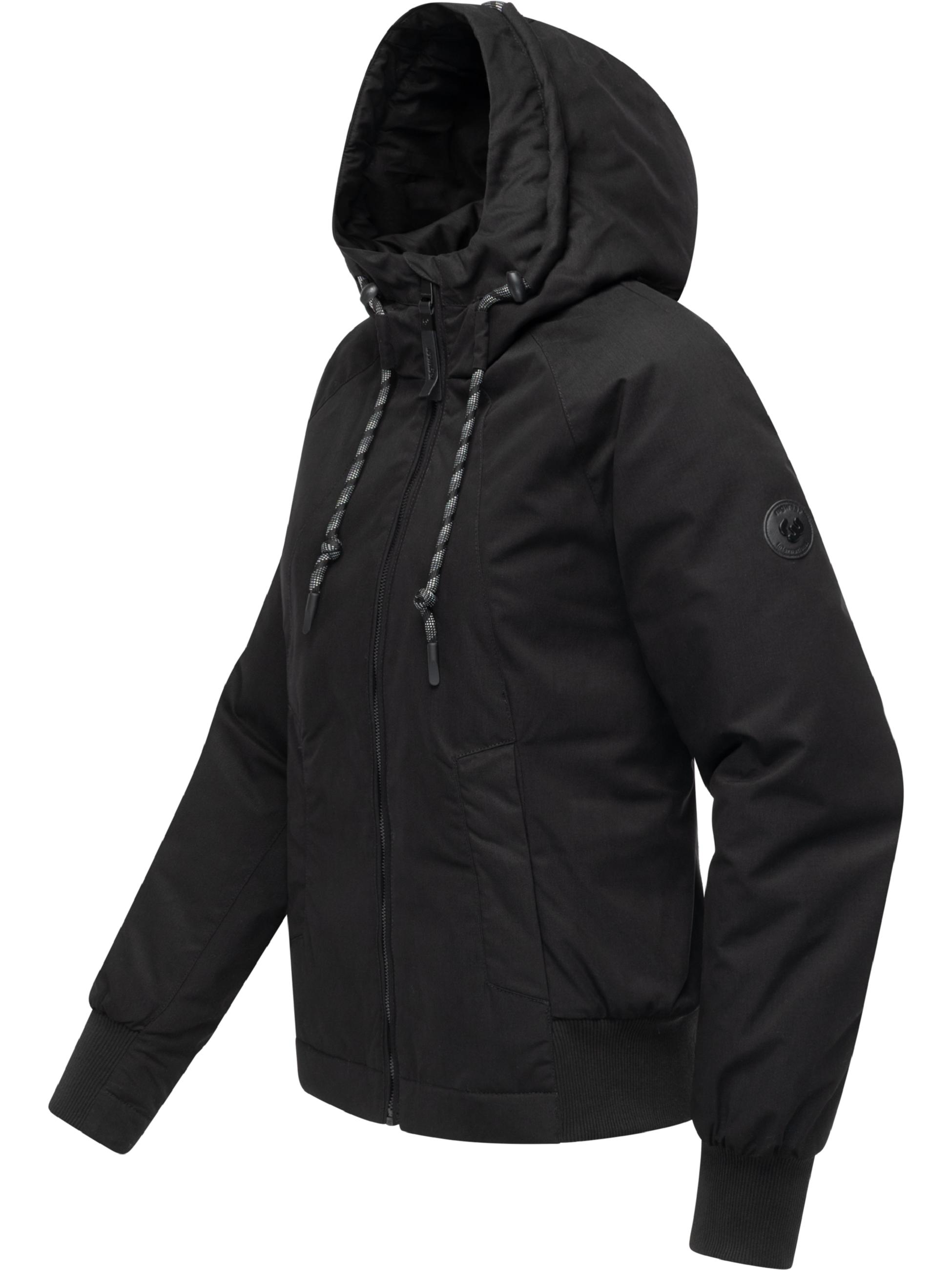 Gefütterte Übergangsjacke mit Kapuze "Lumie YOUMODO" Black