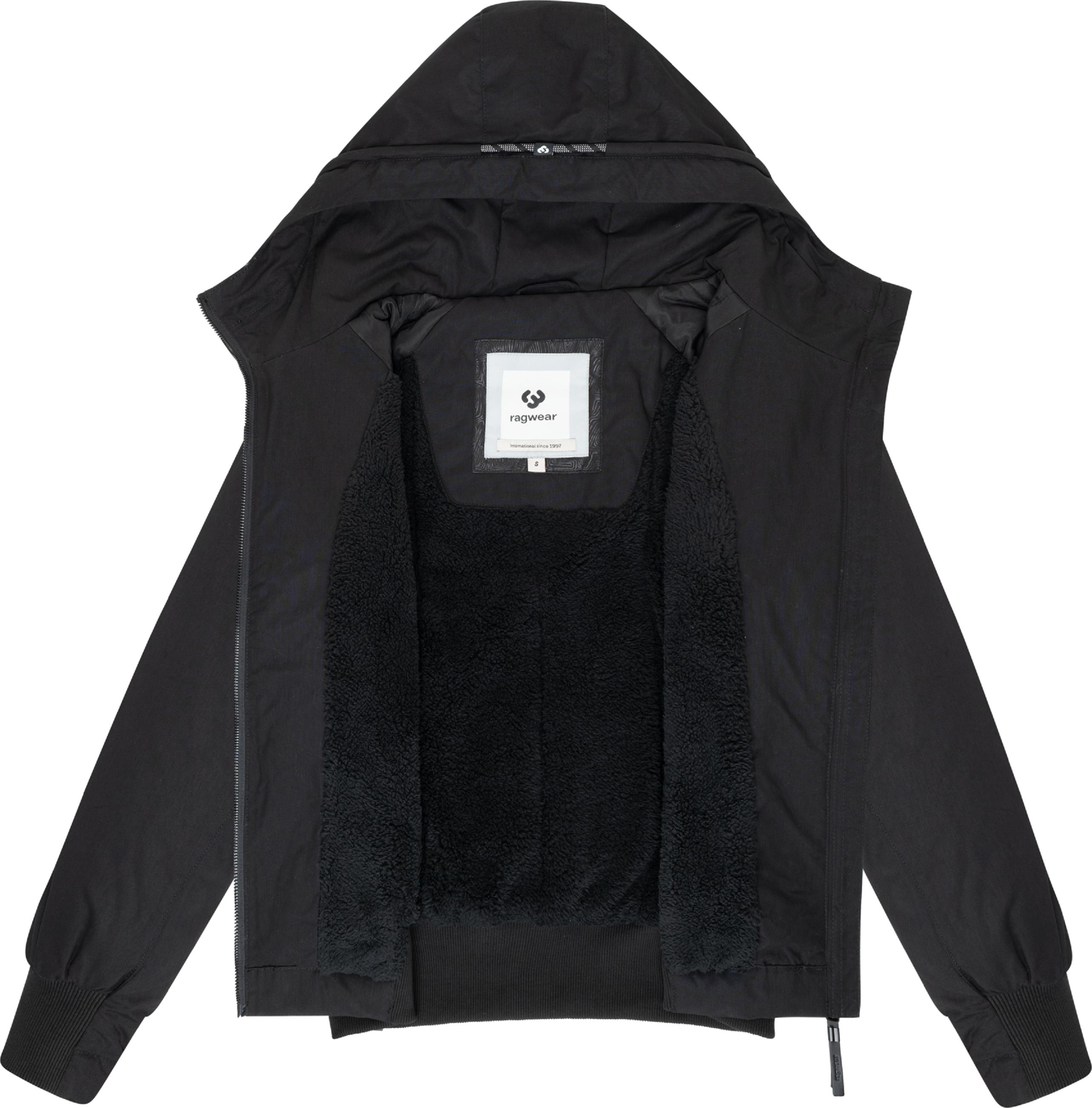 Gefütterte Übergangsjacke mit Kapuze "Lumie YOUMODO" Black