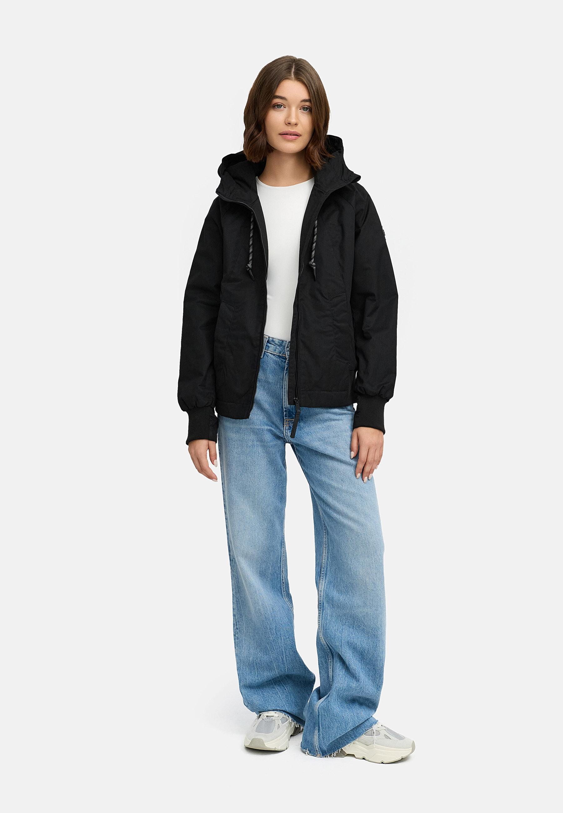 Gefütterte Übergangsjacke mit Kapuze "Lumie YOUMODO" Black