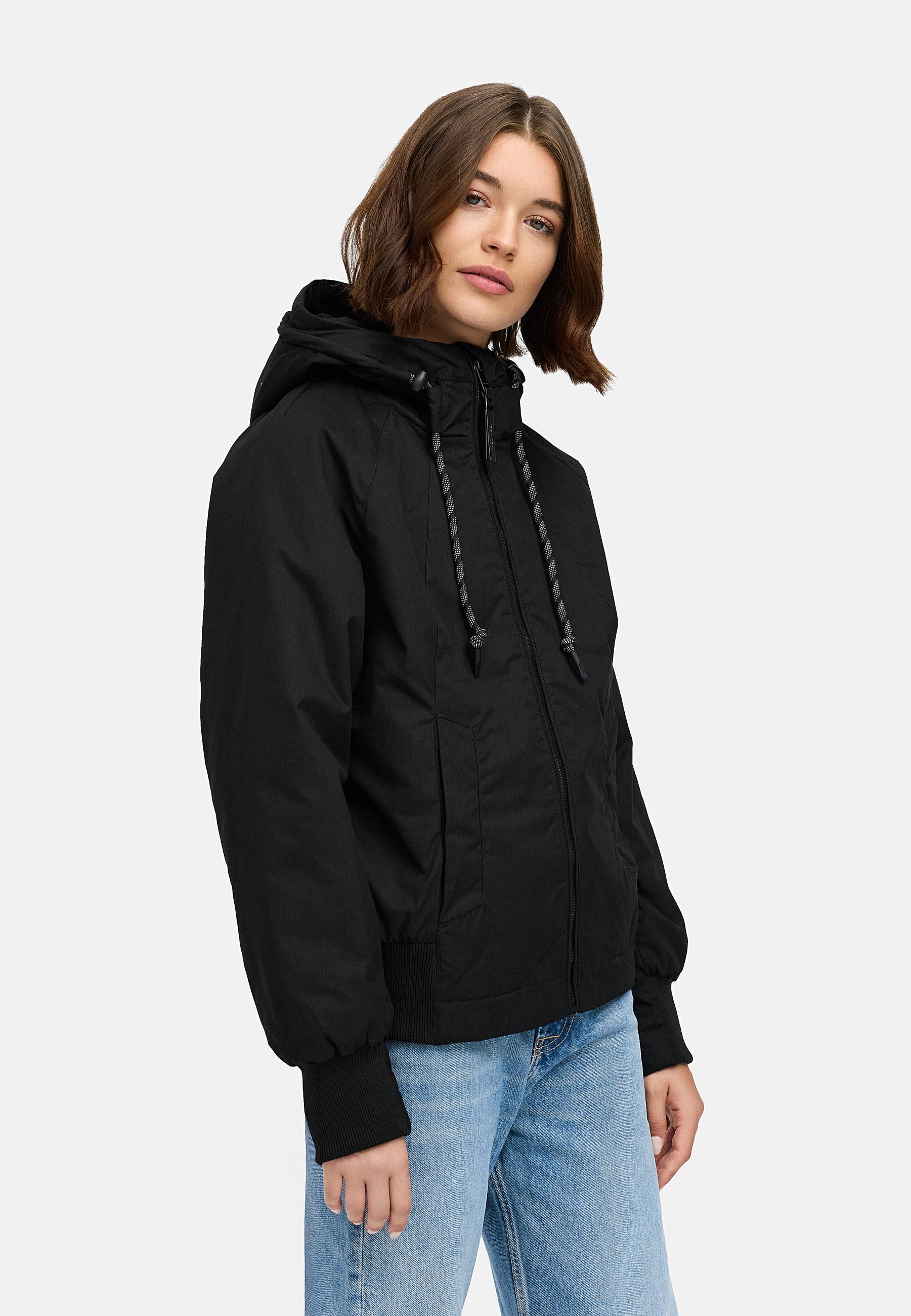Gefütterte Übergangsjacke mit Kapuze "Lumie YOUMODO" Black