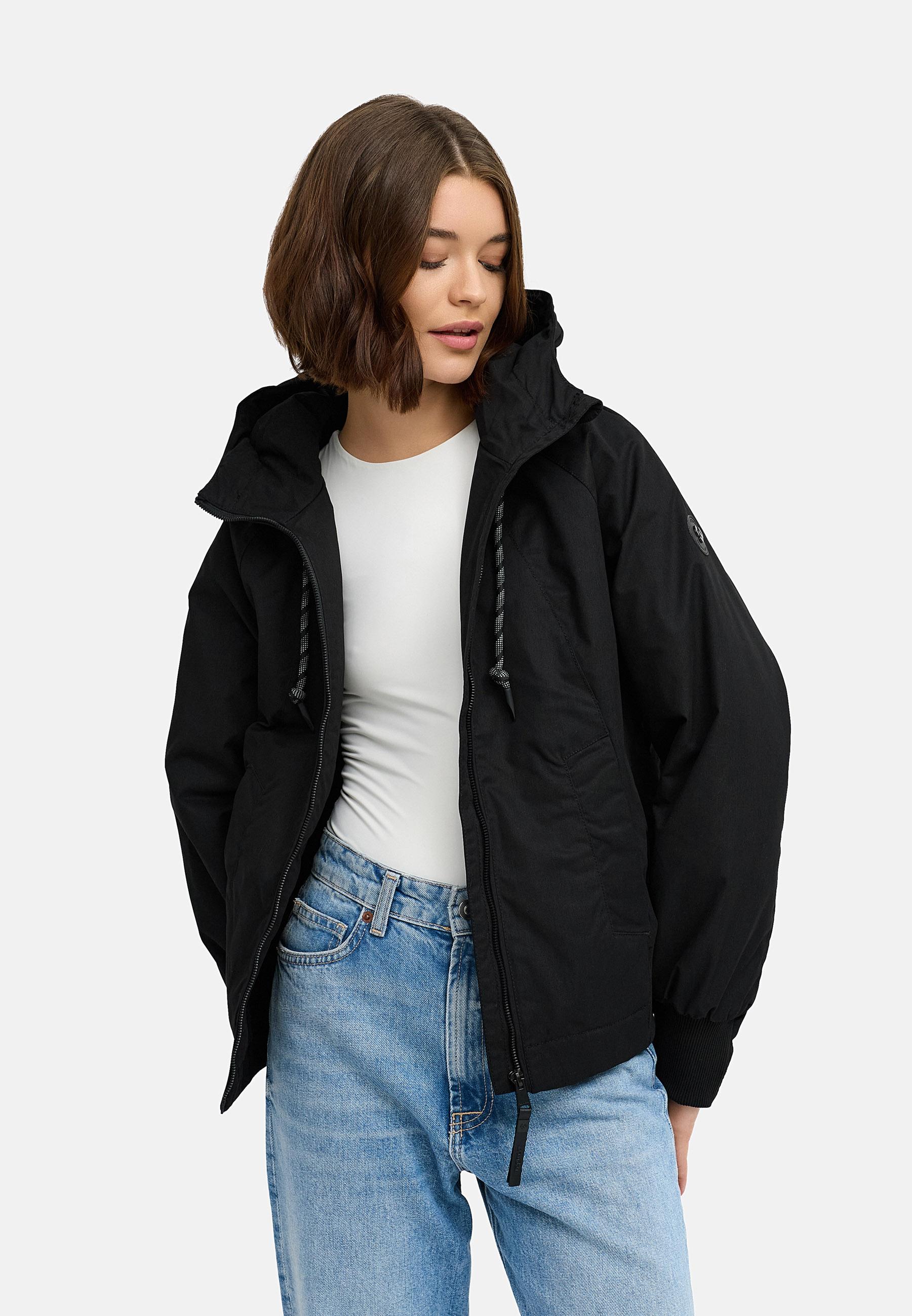 Gefütterte Übergangsjacke mit Kapuze "Lumie YOUMODO" Black