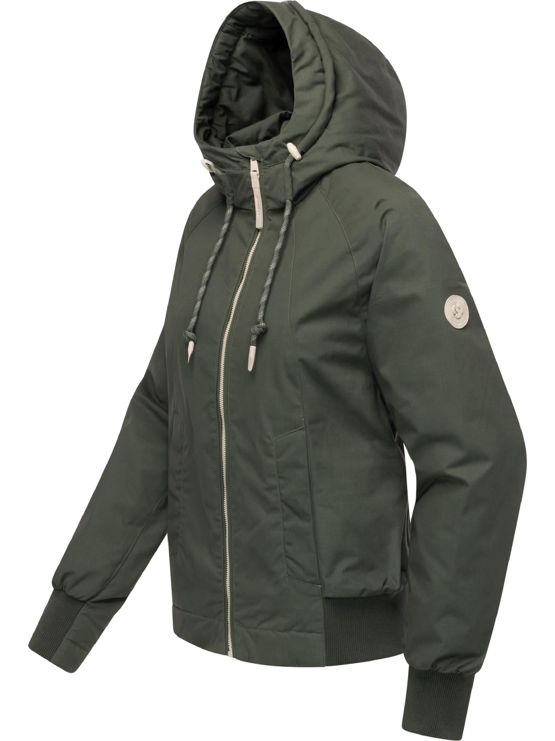 Gefütterte Übergangsjacke mit Kapuze "Lumie YOUMODO" Dark Olive