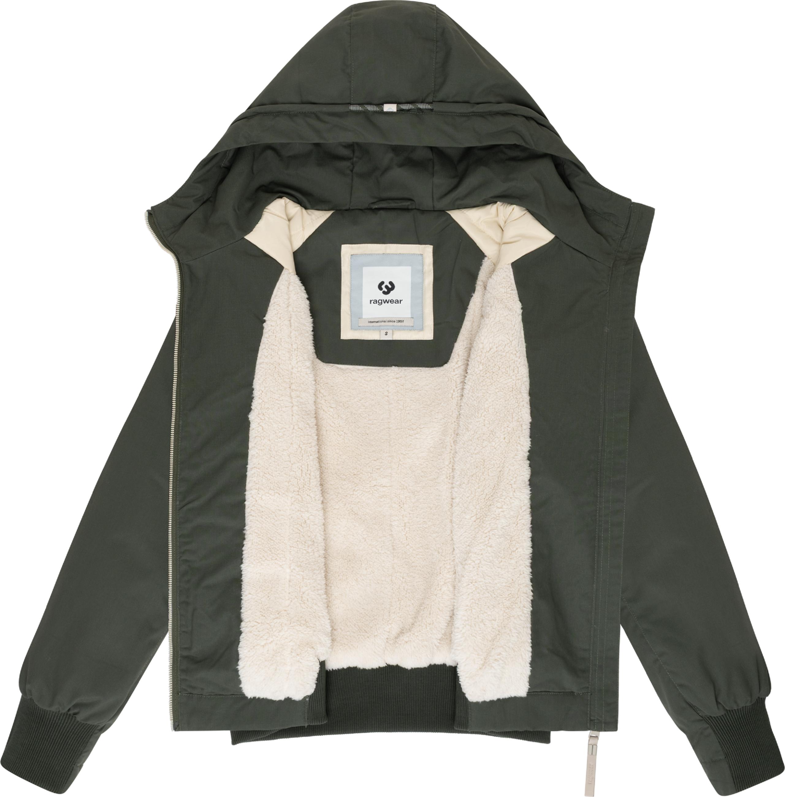 Gefütterte Übergangsjacke mit Kapuze "Lumie YOUMODO" Dark Olive