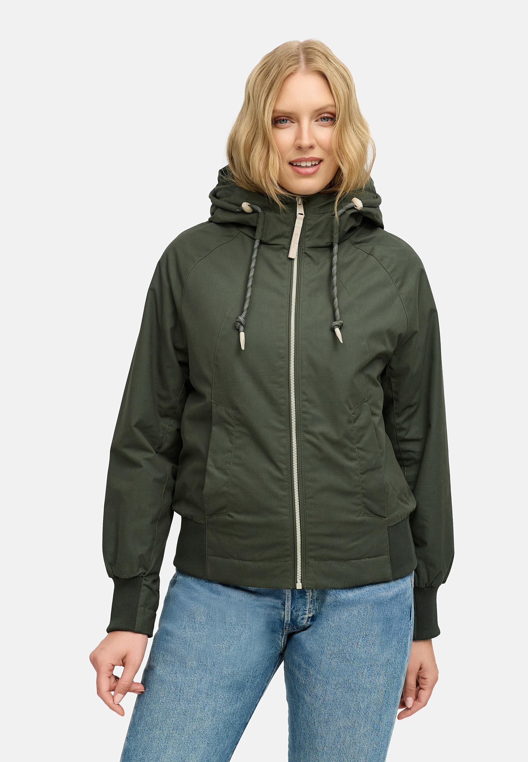 Gefütterte Übergangsjacke mit Kapuze "Lumie YOUMODO" Dark Olive