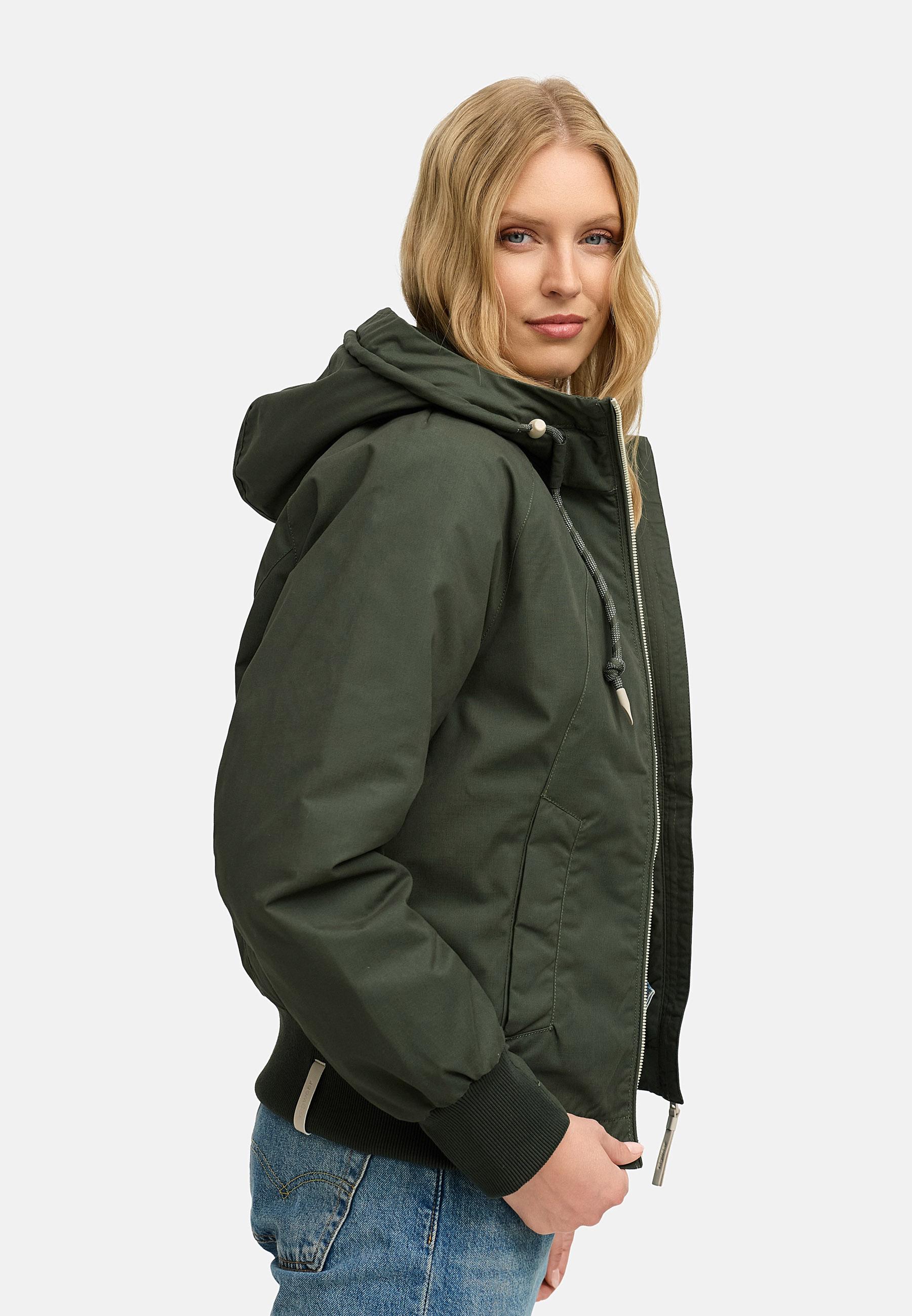 Gefütterte Übergangsjacke mit Kapuze "Lumie YOUMODO" Dark Olive