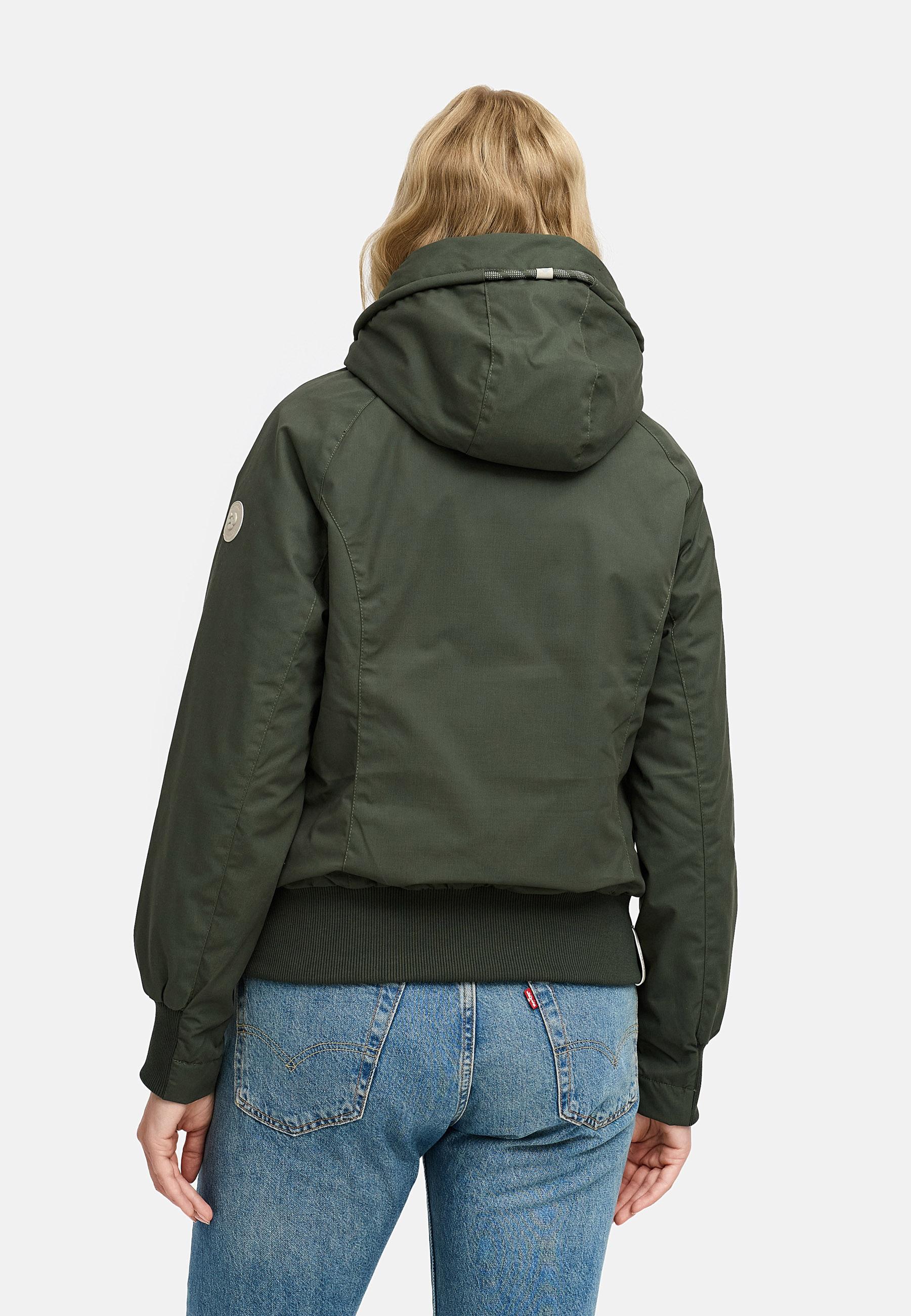 Gefütterte Übergangsjacke mit Kapuze "Lumie YOUMODO" Dark Olive