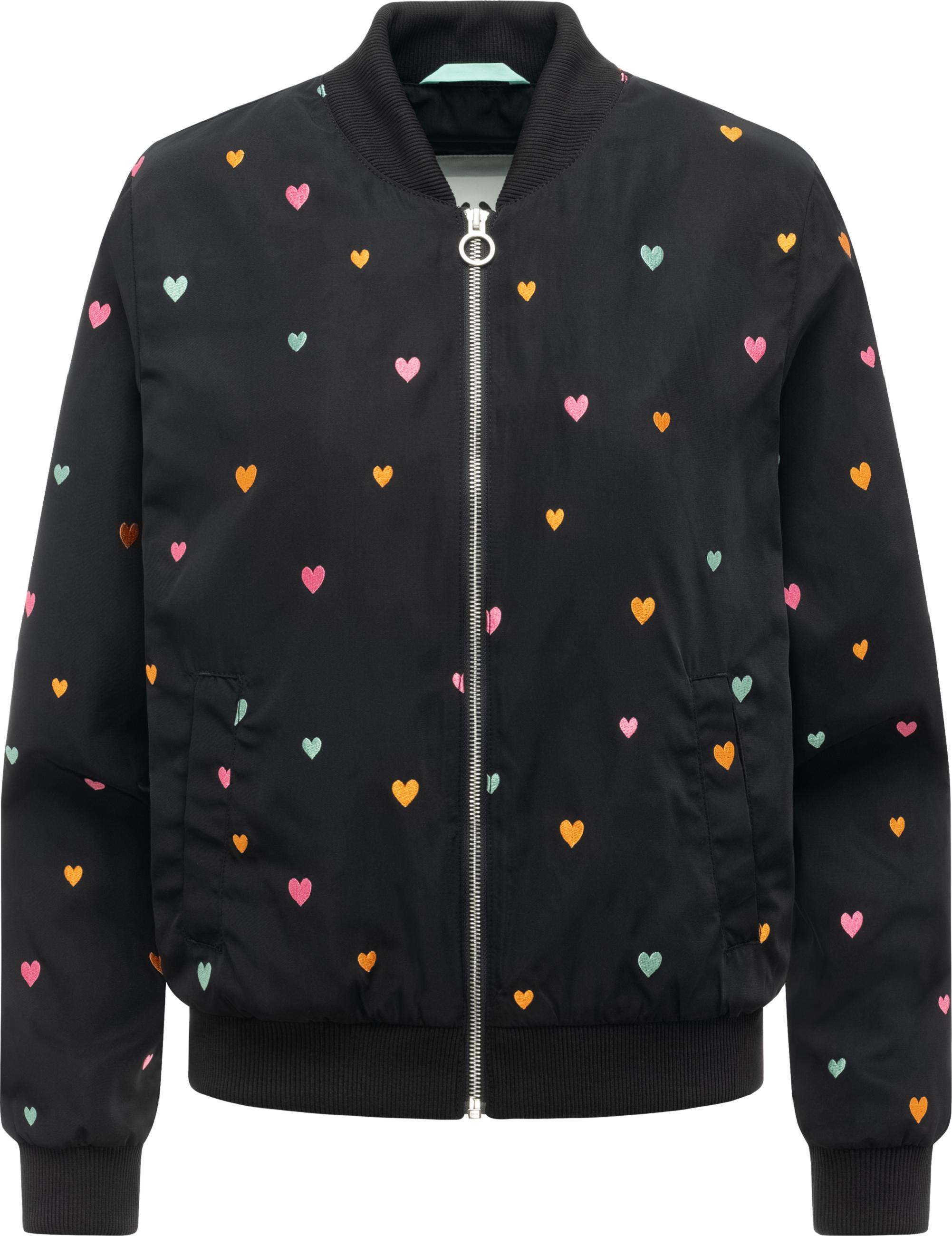 Blousonjacke mit verspielten Details "Lunara Hearts" Black