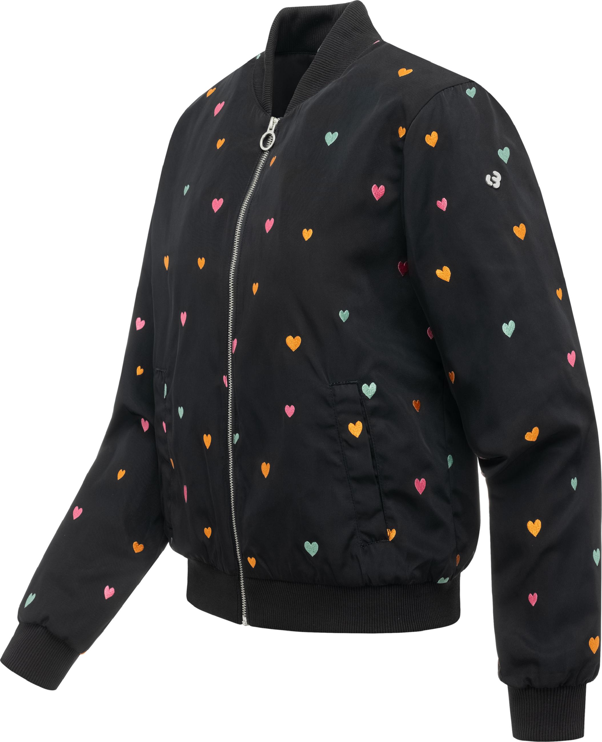 Blousonjacke mit verspielten Details "Lunara Hearts" Black