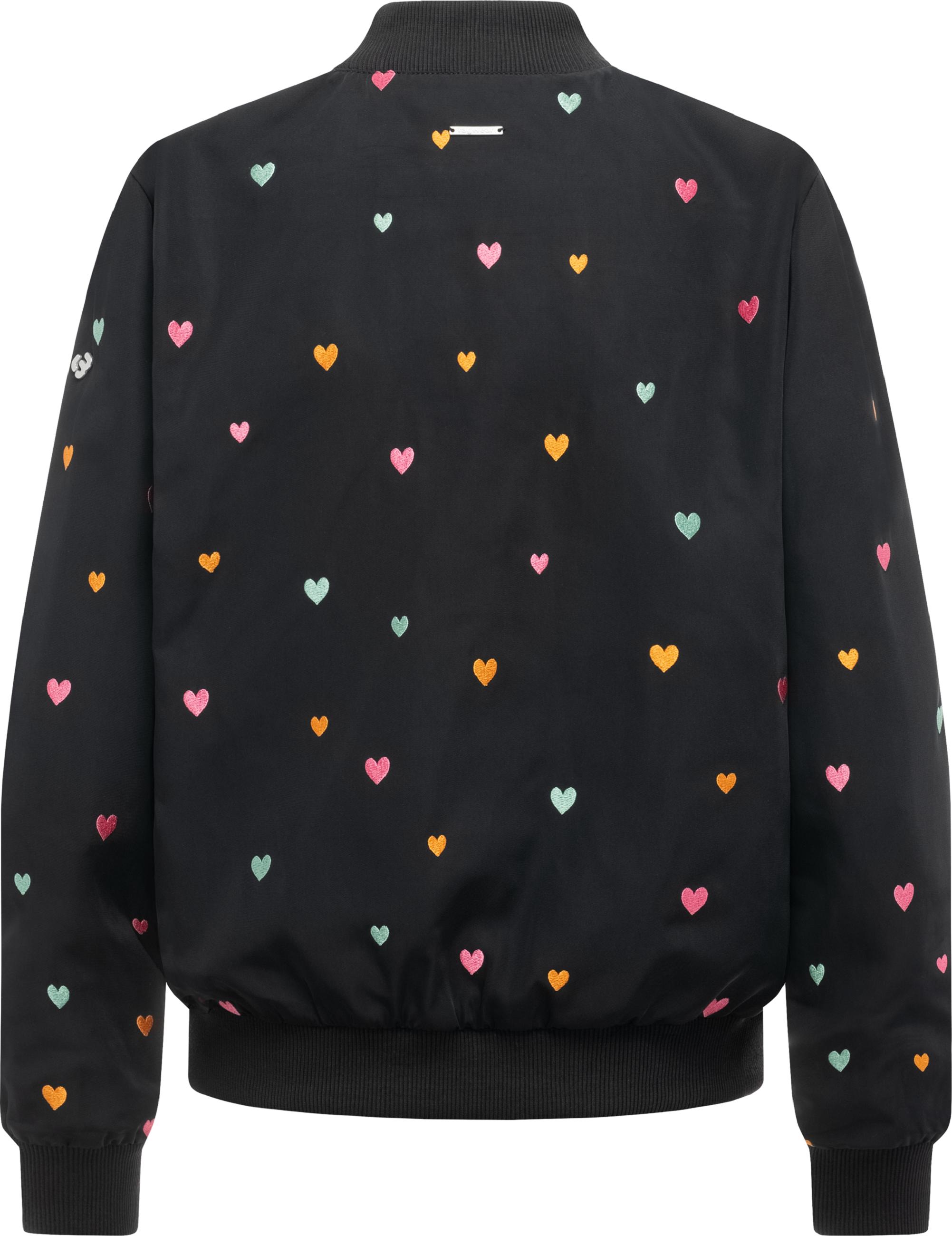 Blousonjacke mit verspielten Details "Lunara Hearts" Black