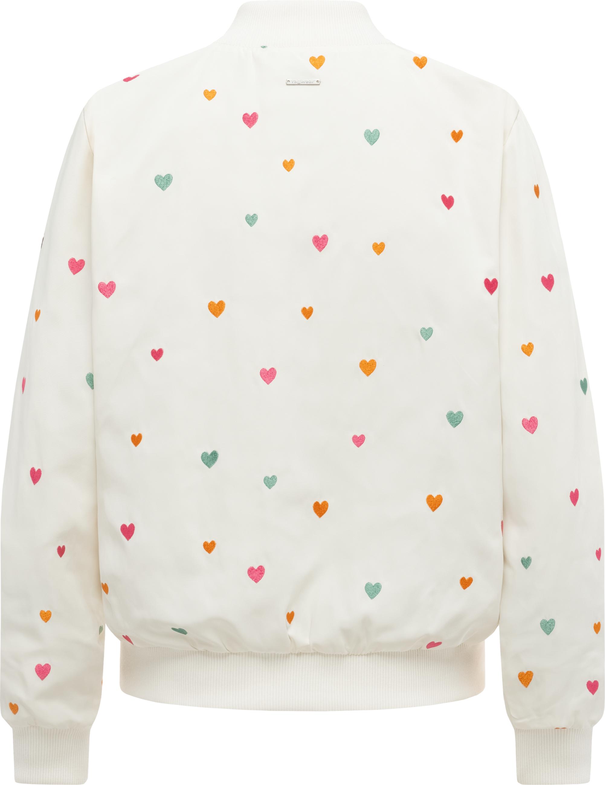 Blousonjacke mit verspielten Details "Lunara Hearts" Ivory