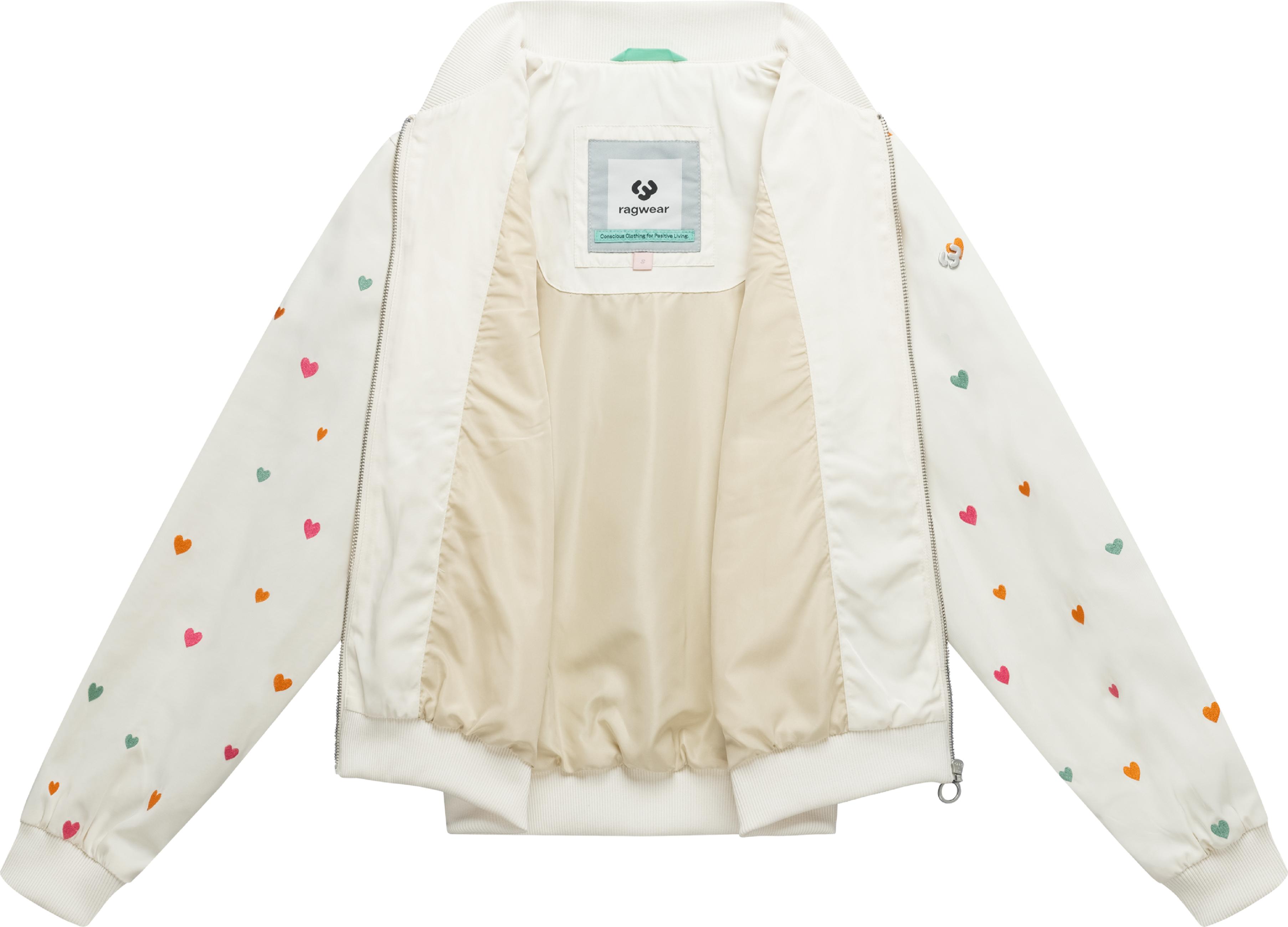 Blousonjacke mit verspielten Details "Lunara Hearts" Ivory