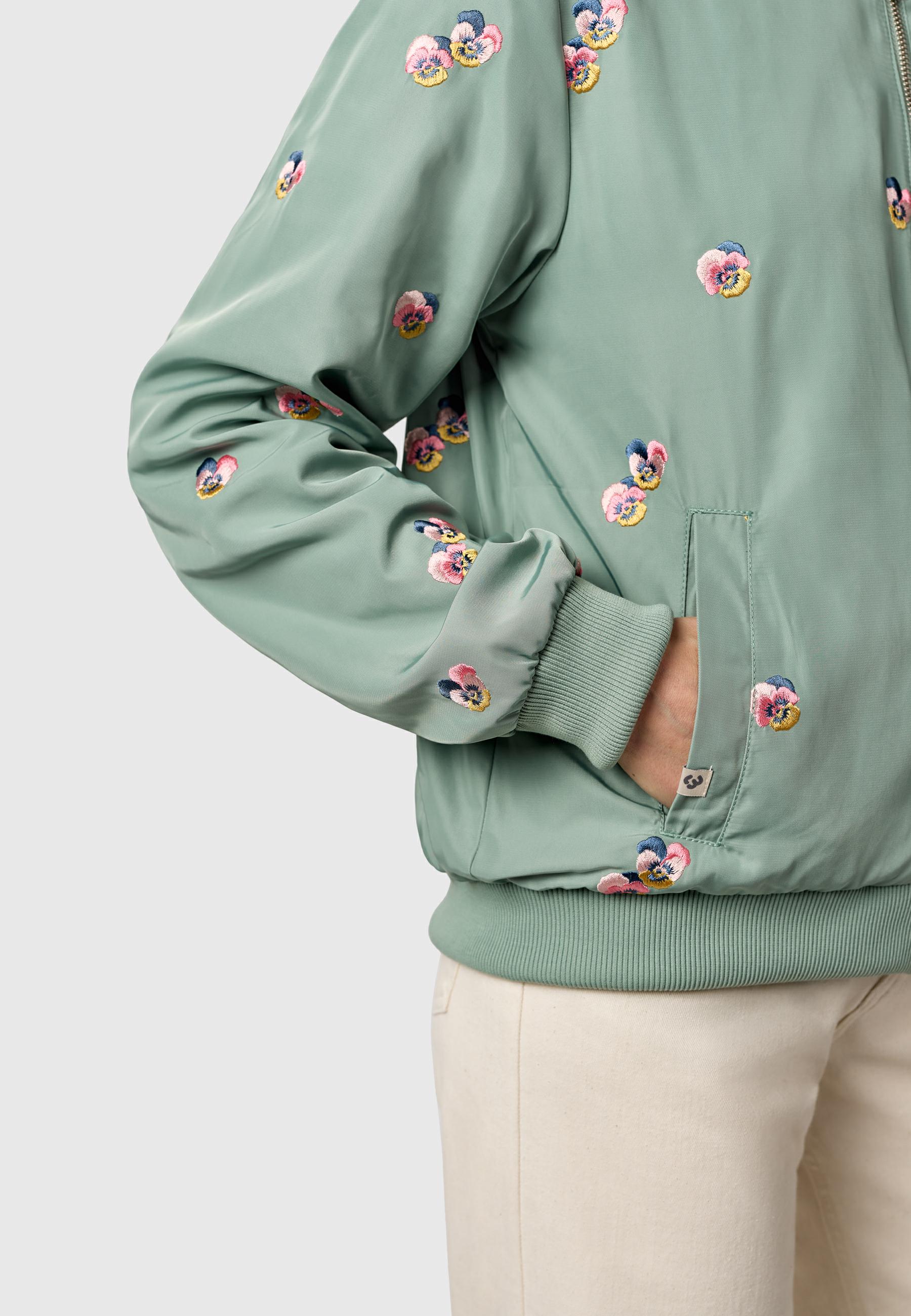 Übergangsjacke mit Bomberkragen "Lunara YOUMODO" Dusty Green