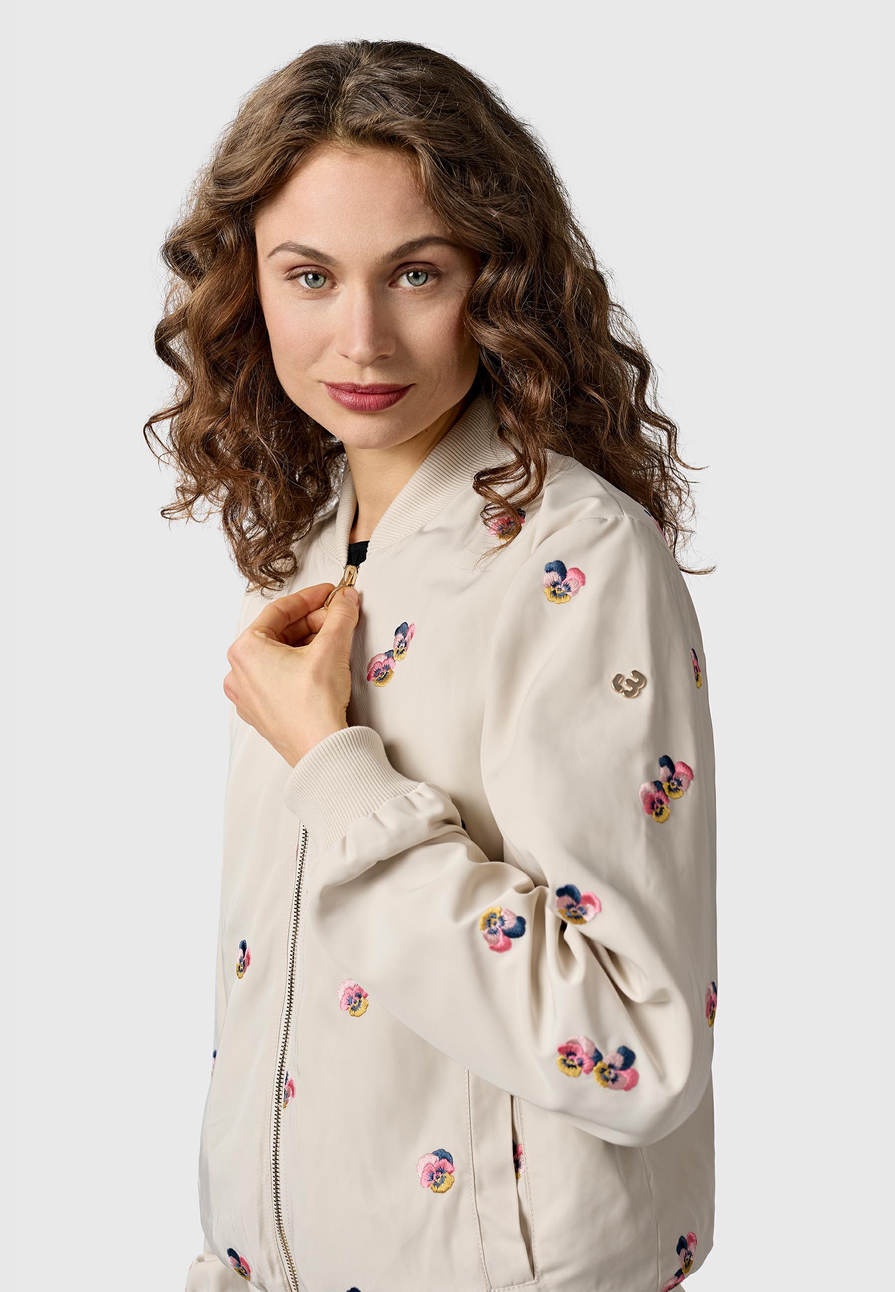 Übergangsjacke mit Bomberkragen "Lunara YOUMODO" Ecru