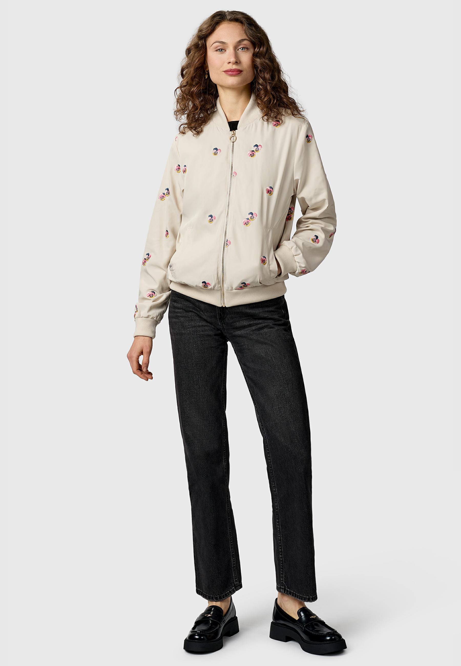 Übergangsjacke mit Bomberkragen "Lunara YOUMODO" Ecru