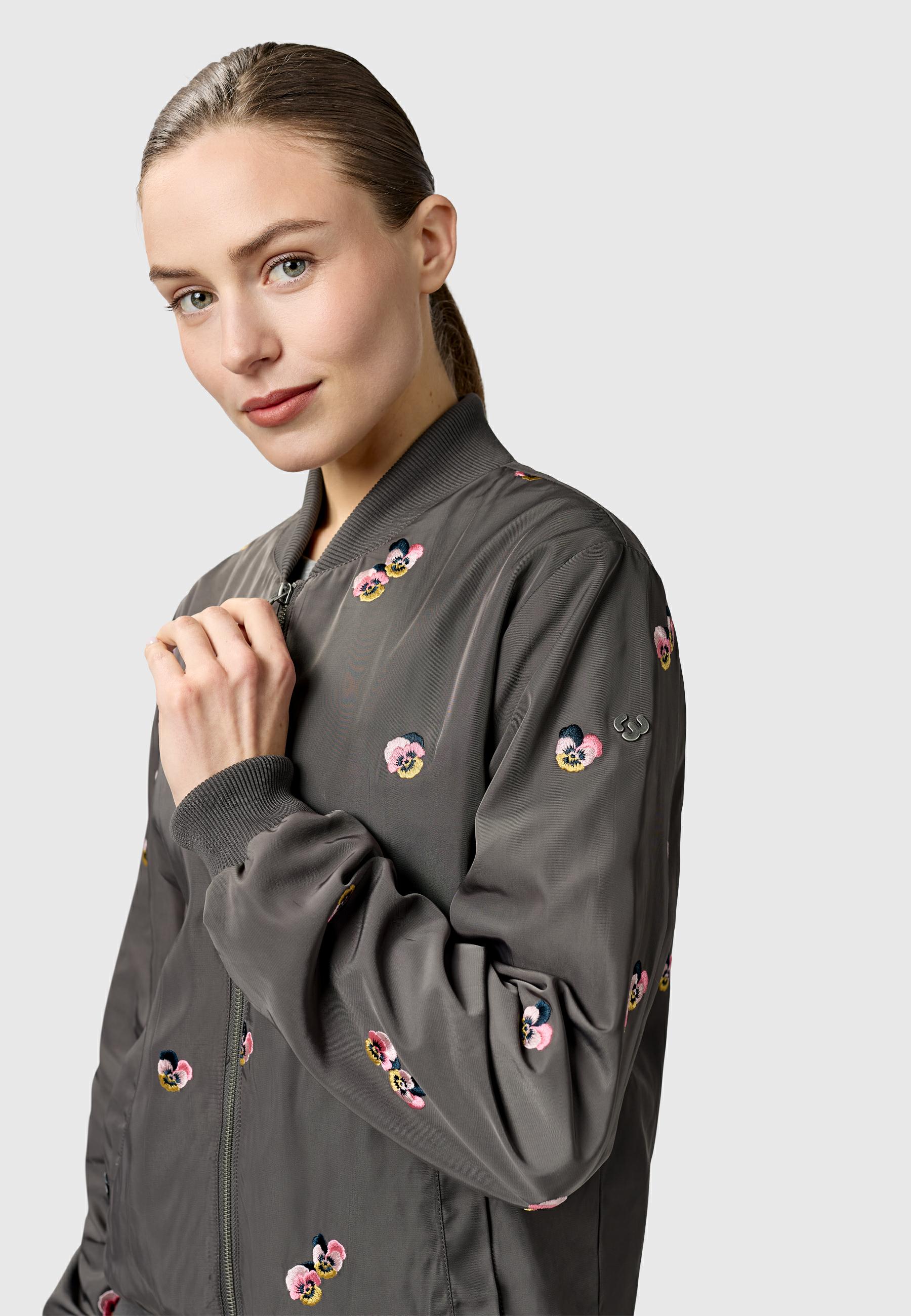 Übergangsjacke mit Bomberkragen "Lunara YOUMODO" Stone Grey