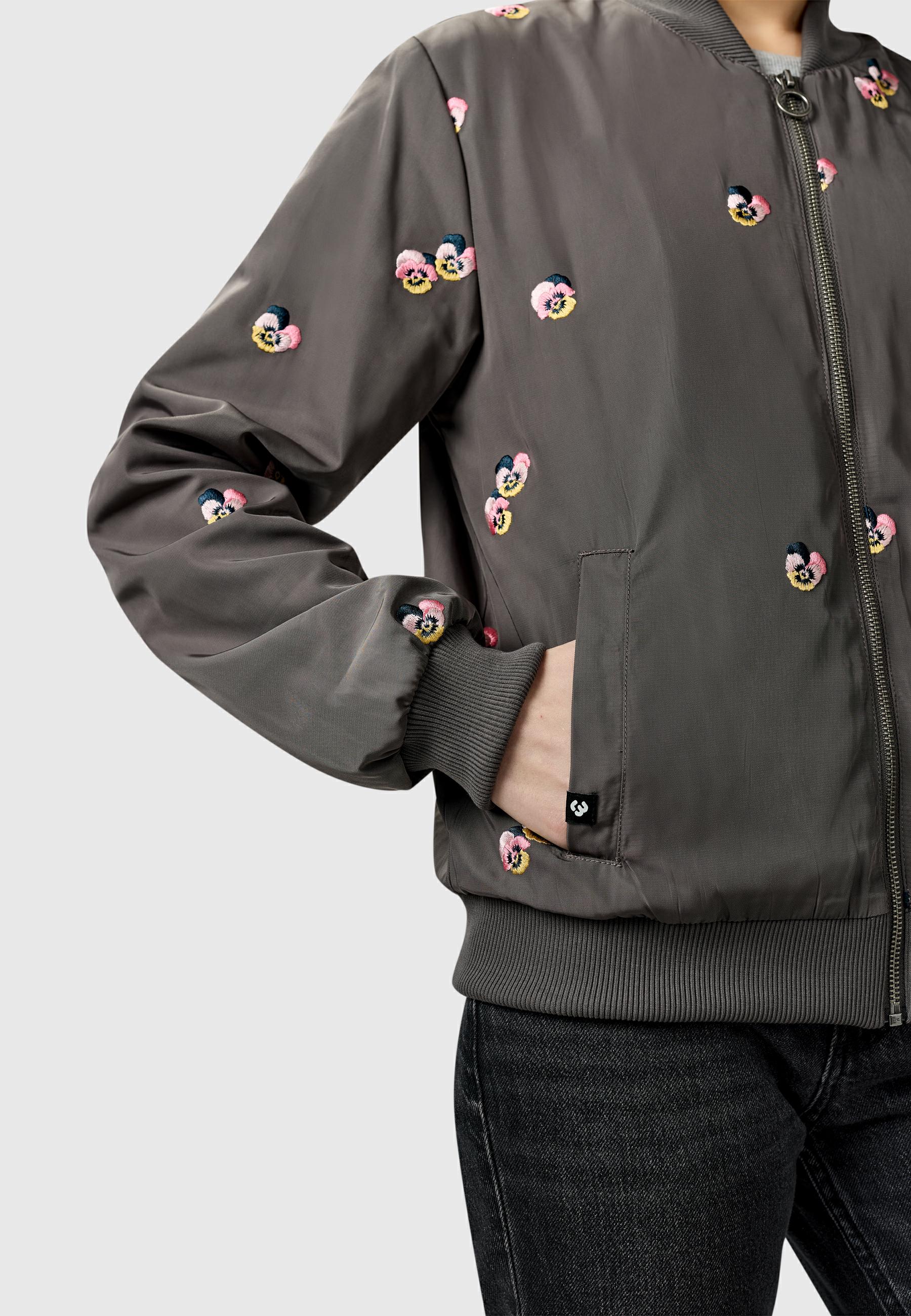 Übergangsjacke mit Bomberkragen "Lunara YOUMODO" Stone Grey