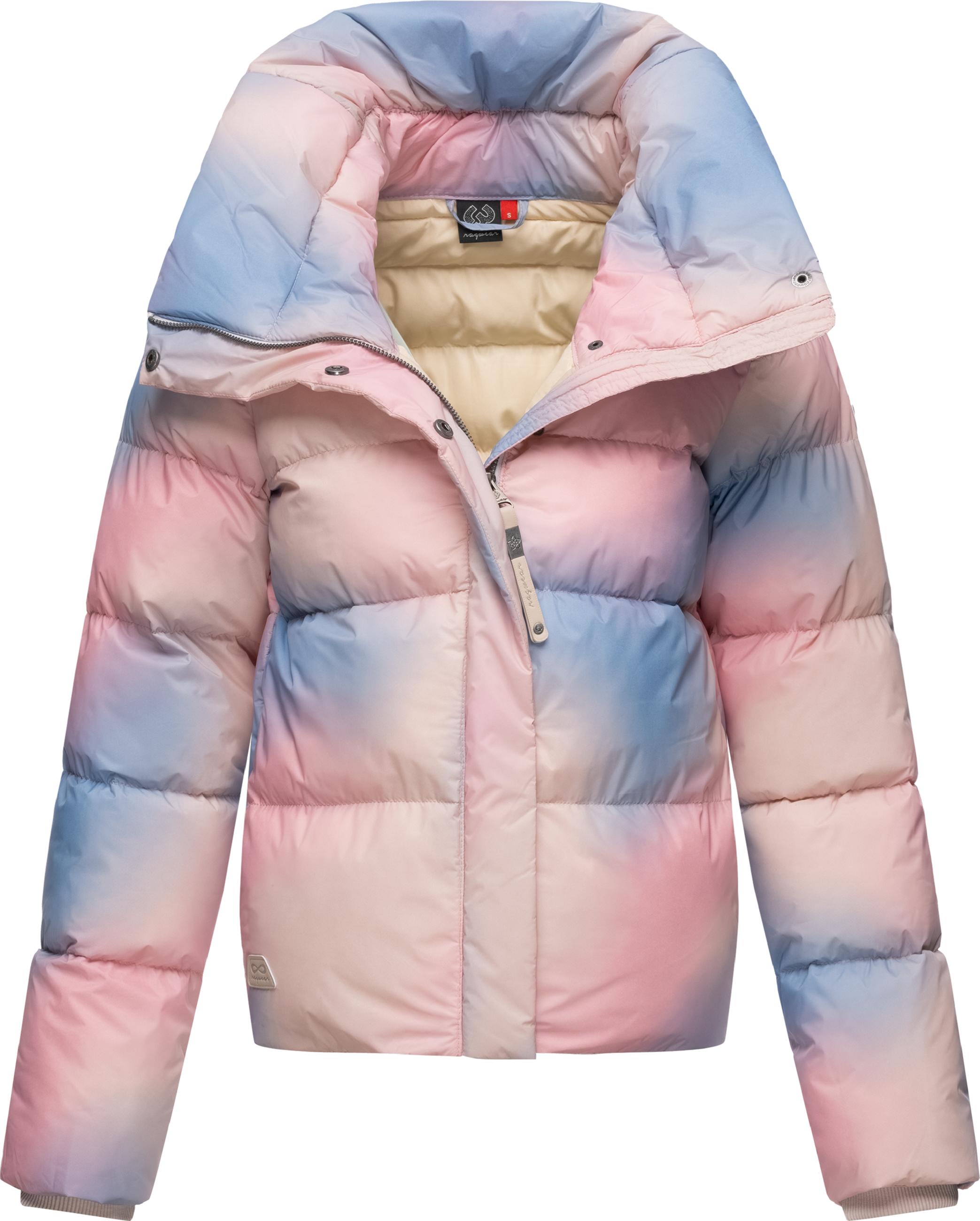 Cropped Winter Steppjacke "Lunis Ombre" Cinnamon Combo