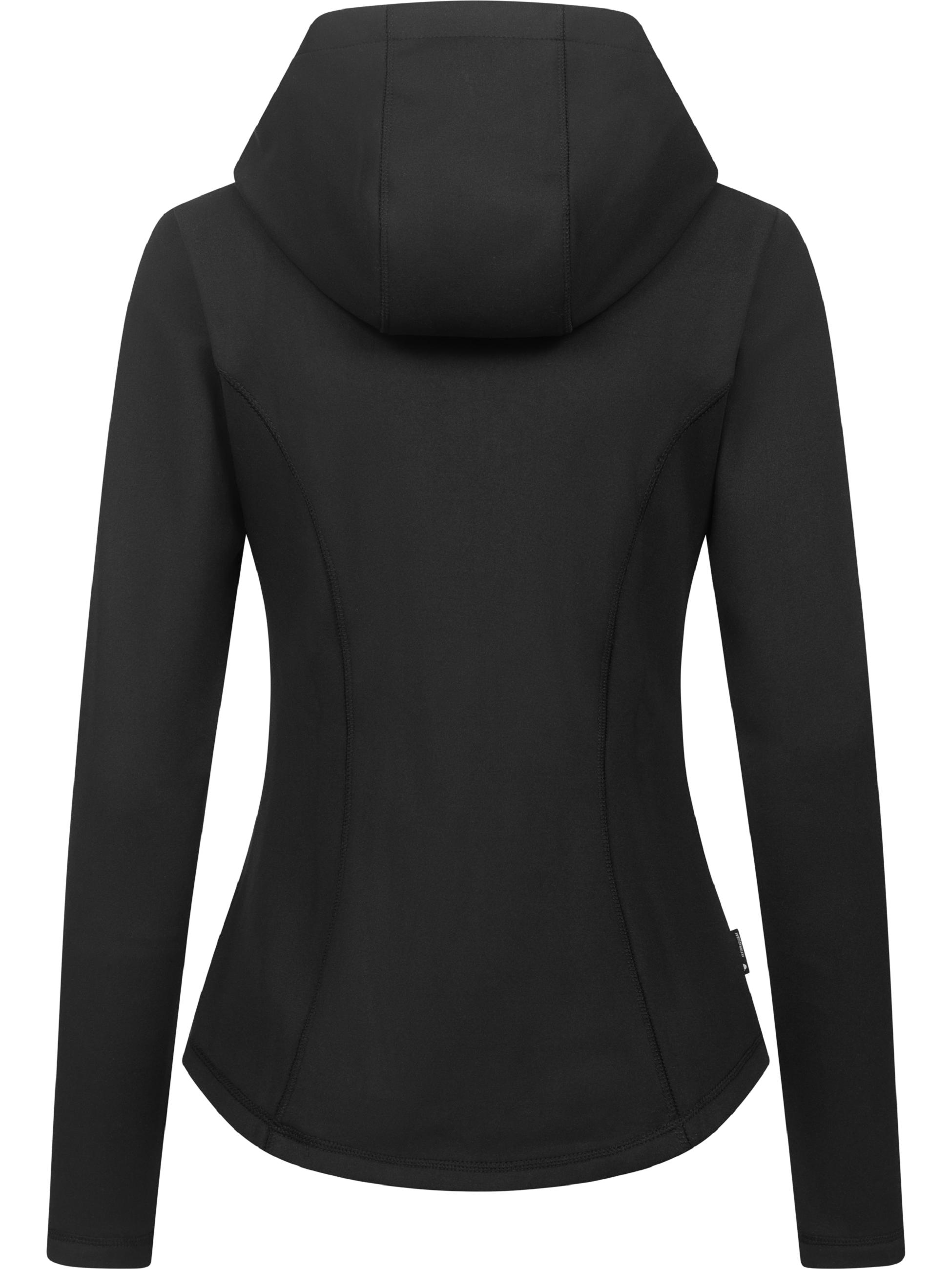Weiche Sweatjacke mit Kapuze "Lyshka" Black