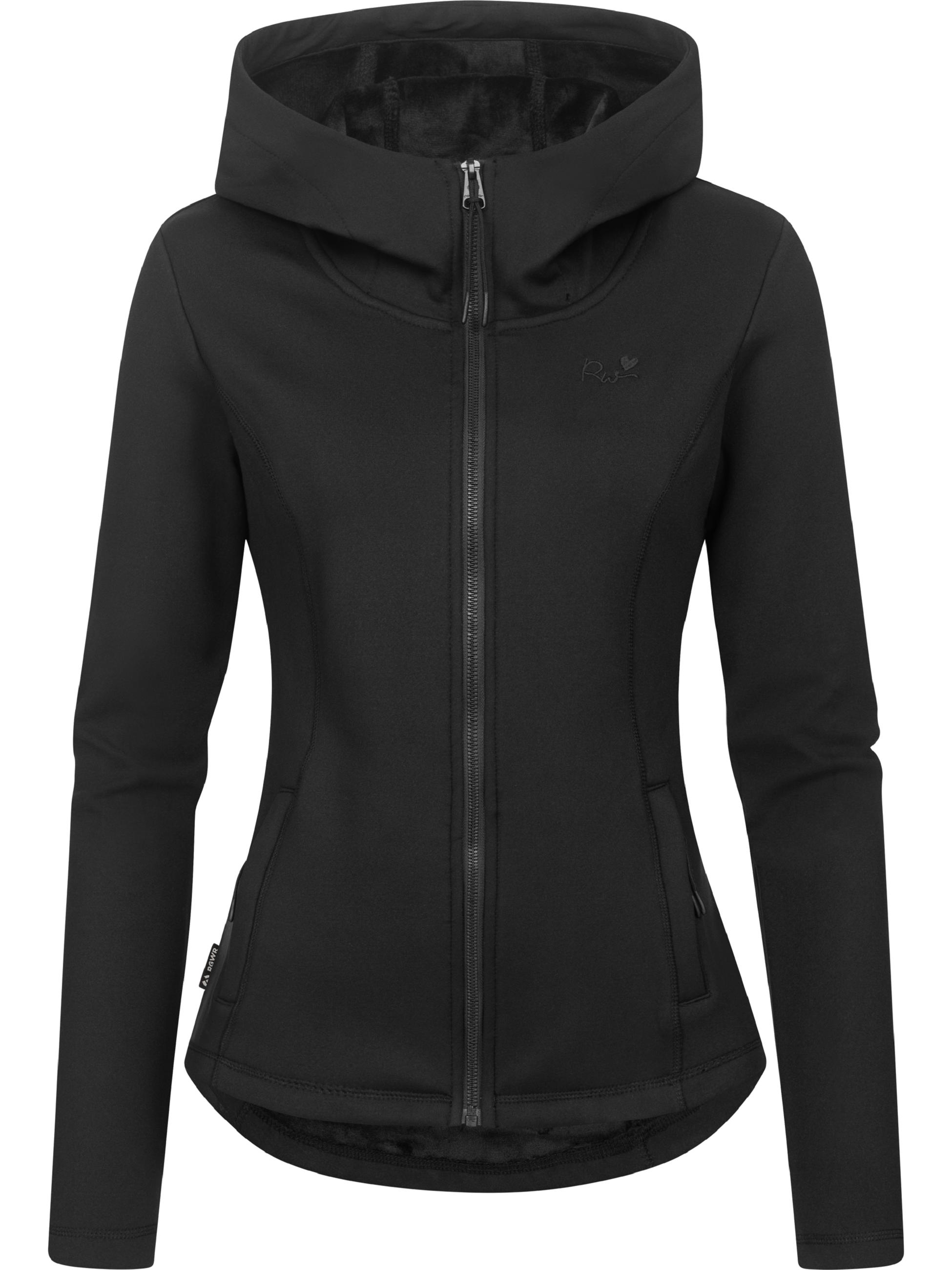 Weiche Sweatjacke mit Kapuze "Lyshka" Black