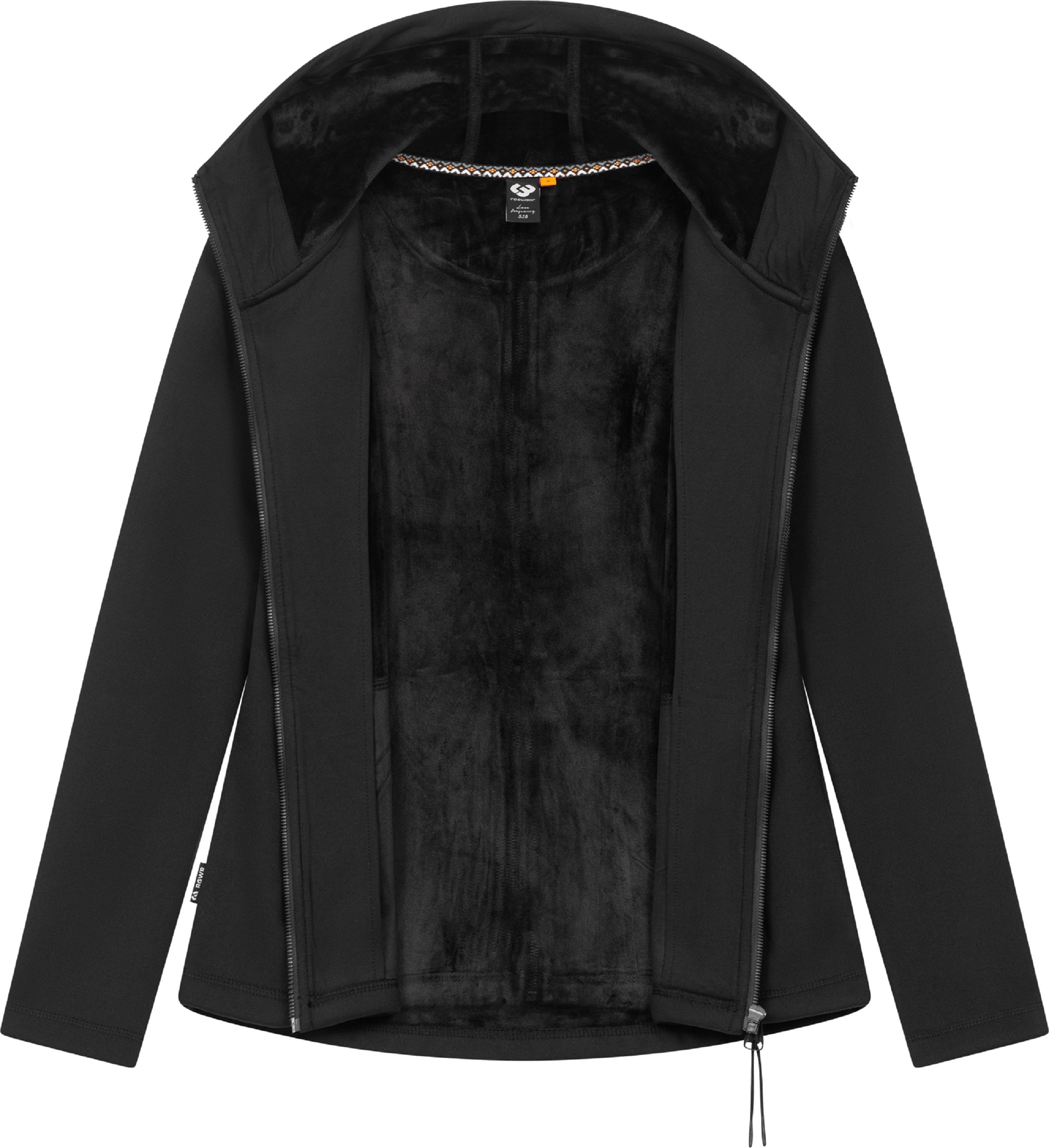 Weiche Sweatjacke mit Kapuze "Lyshka" Black