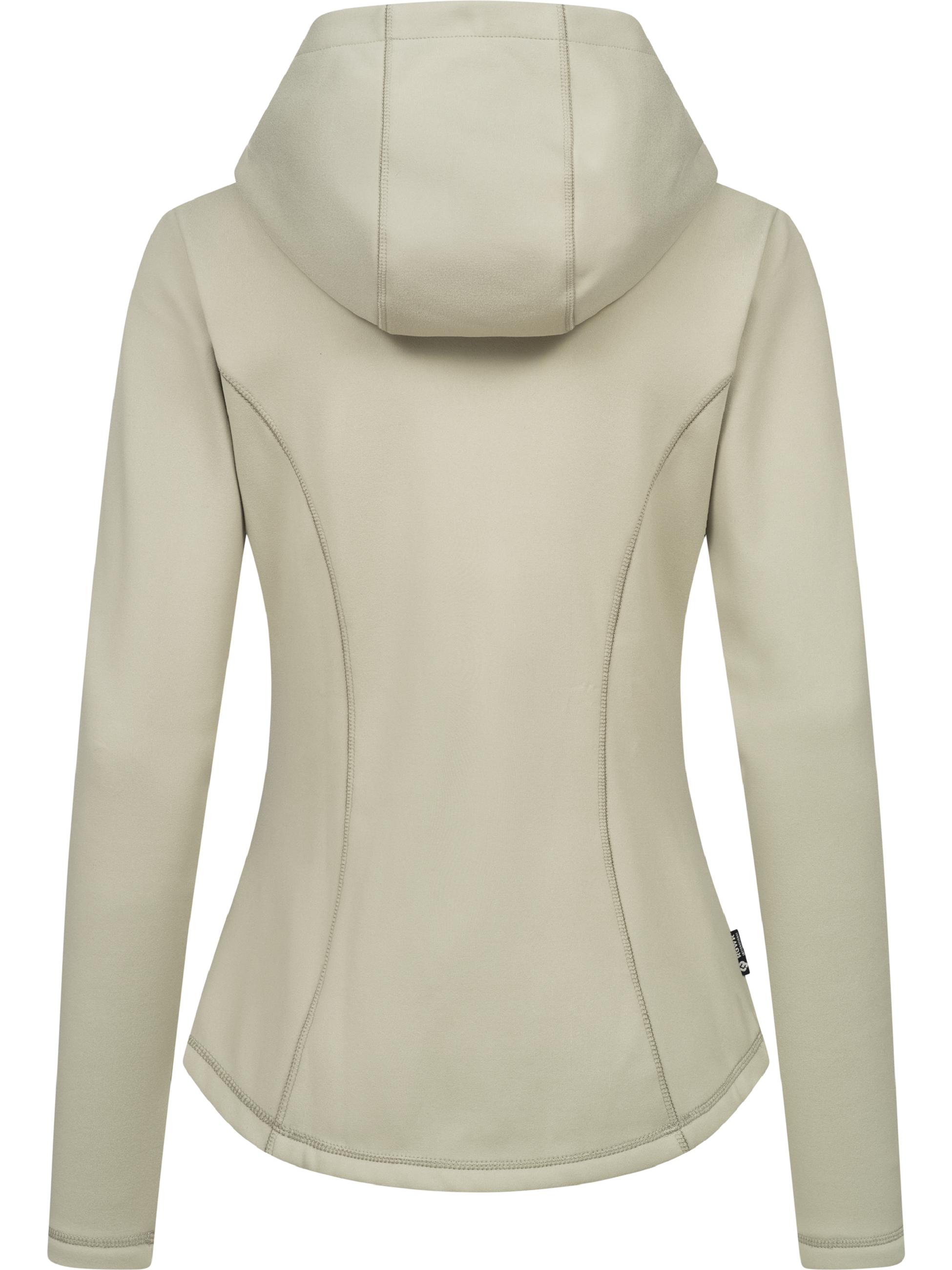 Weiche Sweatjacke mit Kapuze Lyshka Dusty Olive
