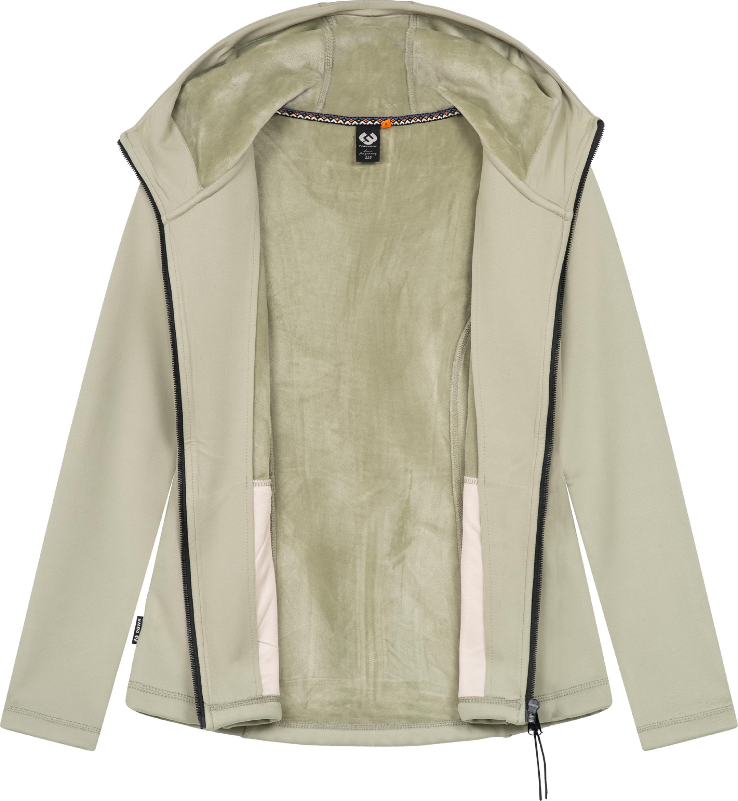 Weiche Sweatjacke mit Kapuze Lyshka Dusty Olive