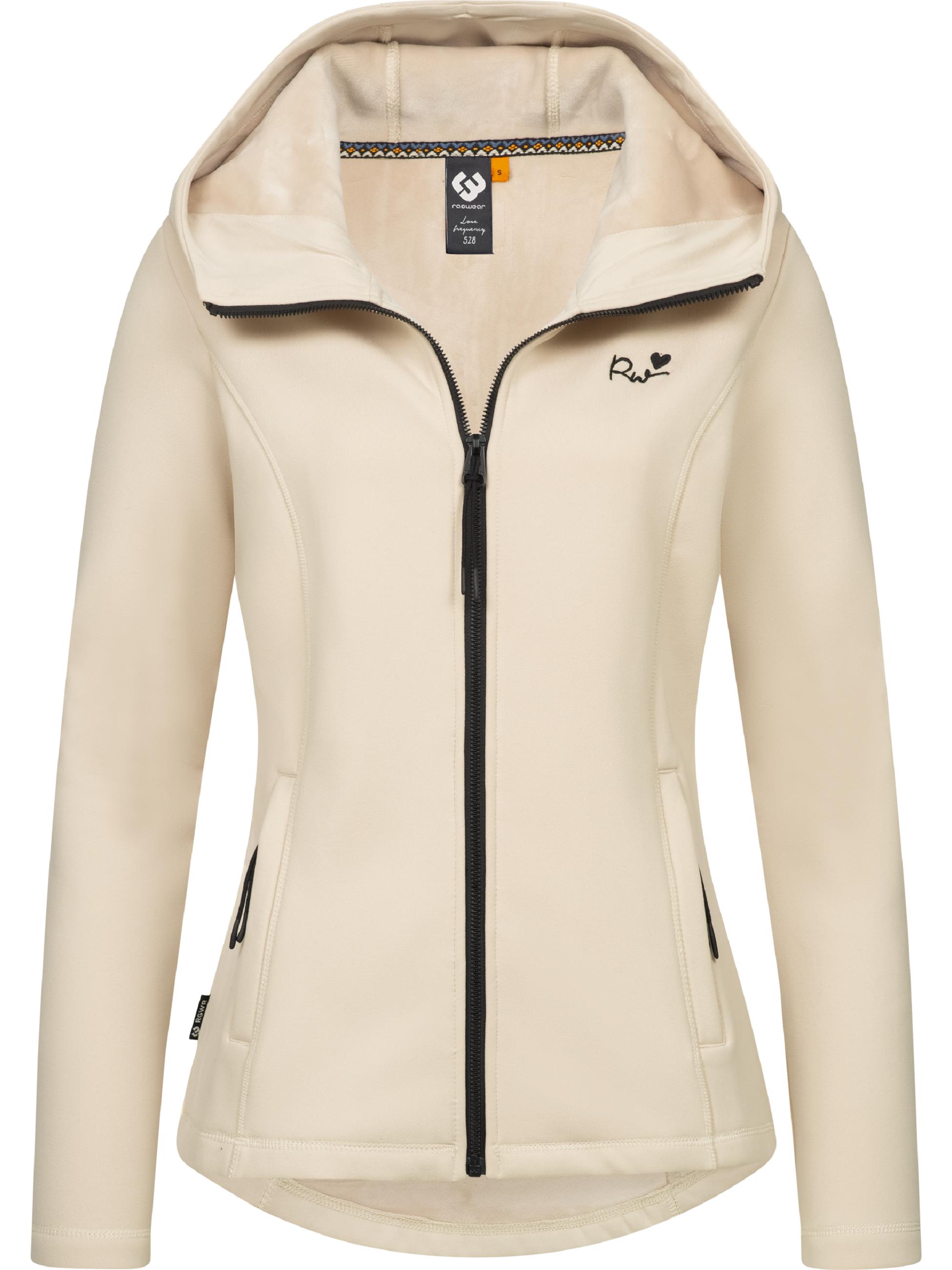 Weiche Sweatjacke mit Kapuze Lyshka Ecru