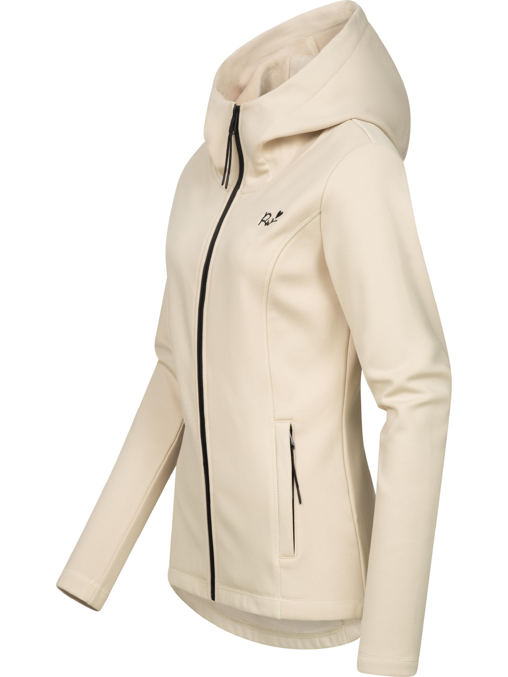 Weiche Sweatjacke mit Kapuze Lyshka Ecru